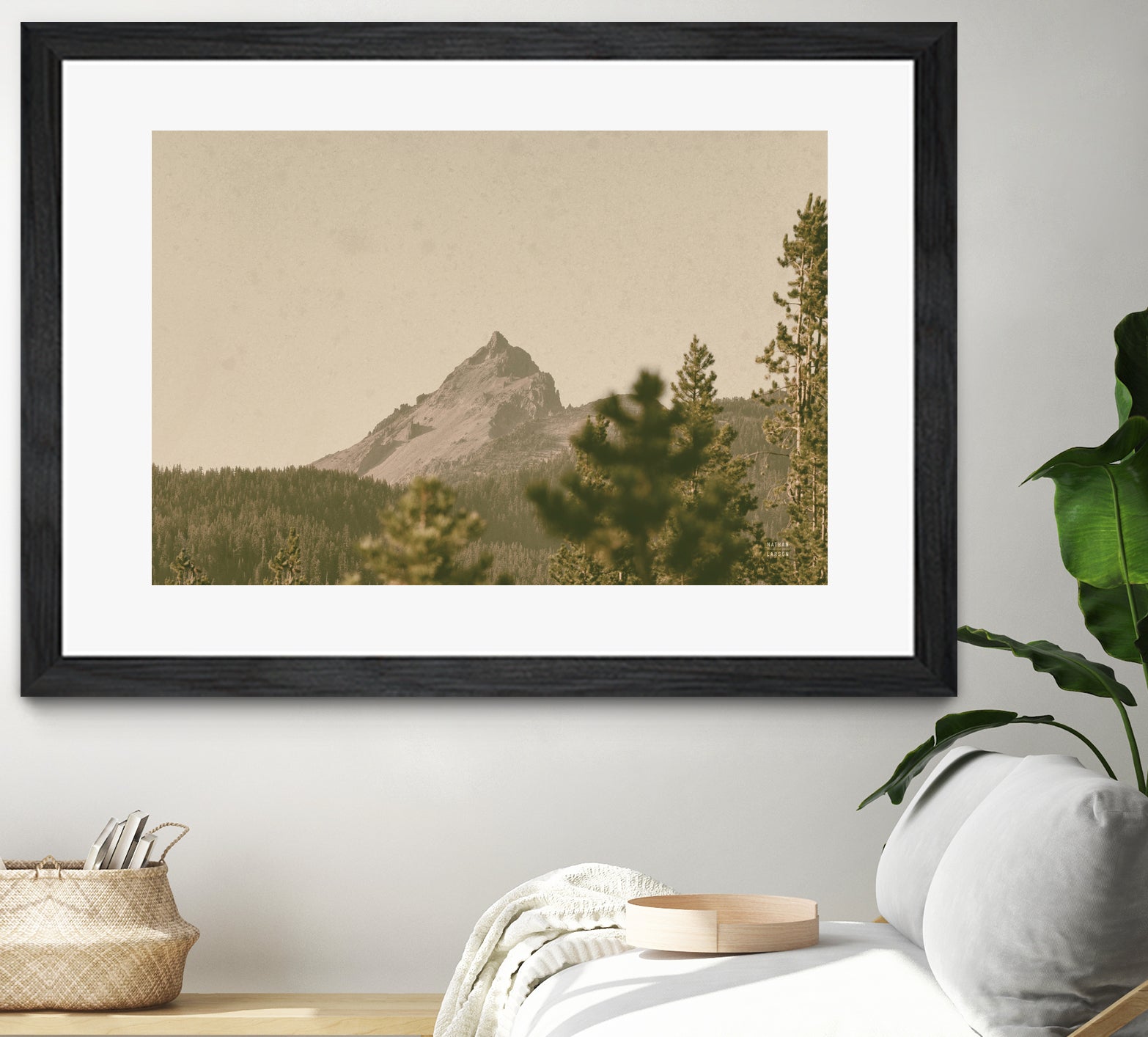Mountainous II by Nathan Larson on GIANT ART - brown