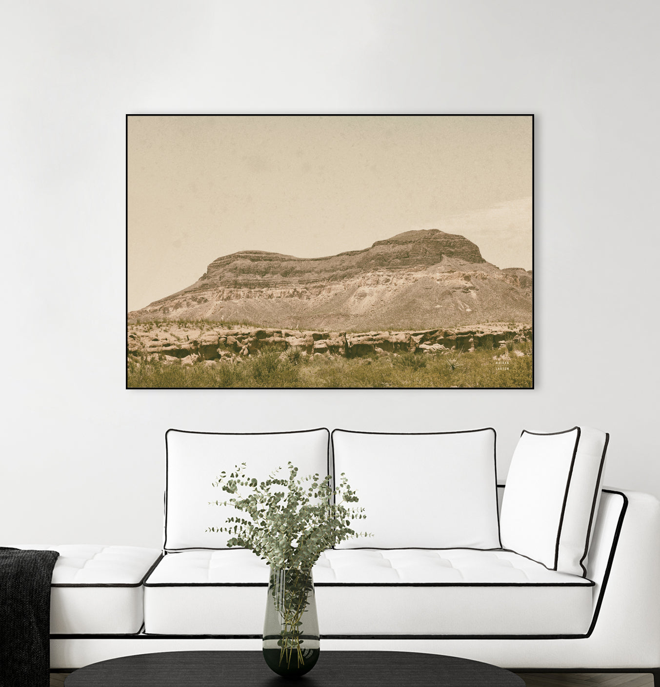 Mountainous III by Nathan Larson on GIANT ART - brown
