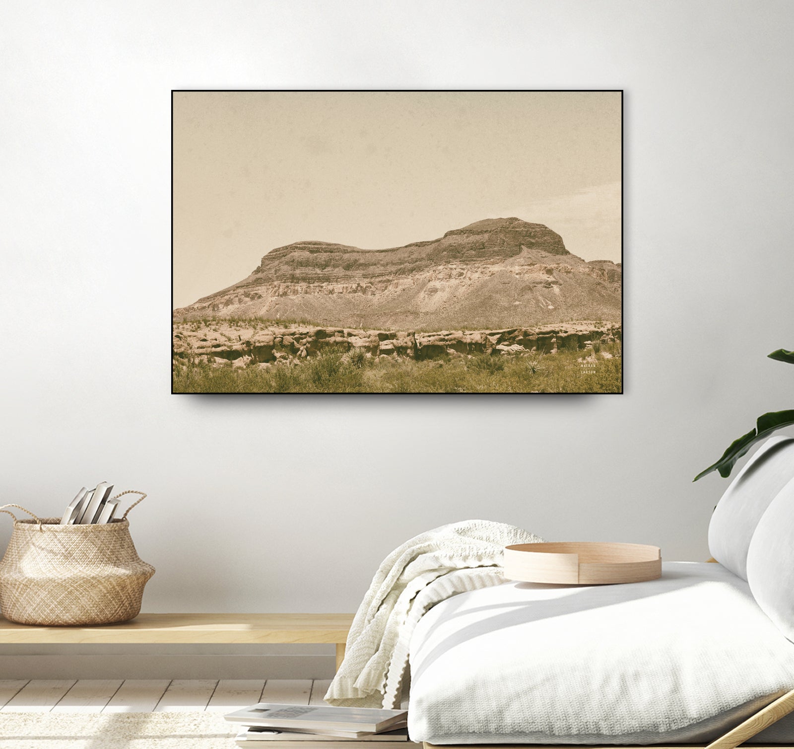 Mountainous III by Nathan Larson on GIANT ART - brown