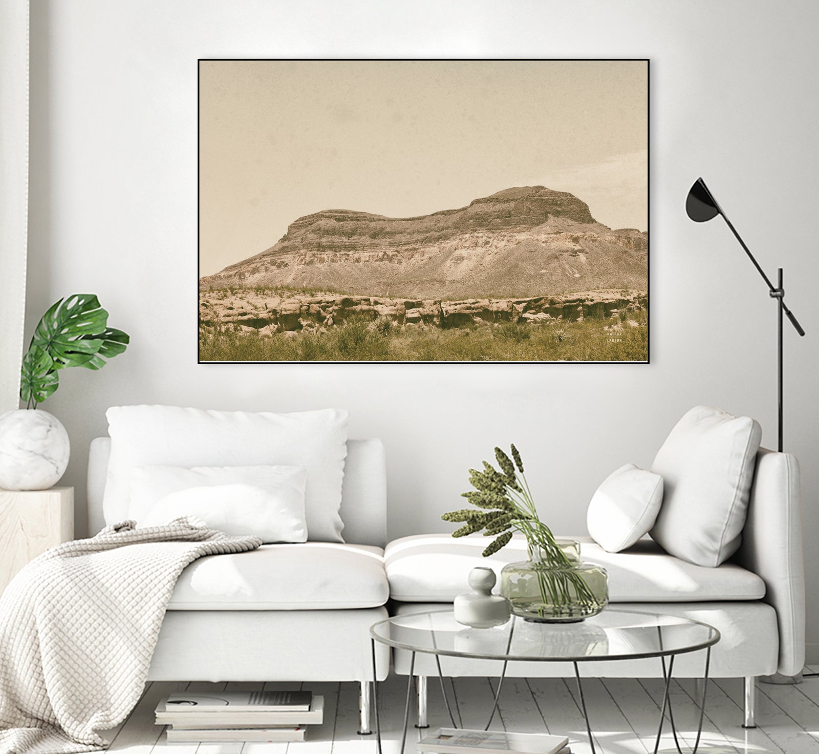 Mountainous III by Nathan Larson on GIANT ART - brown