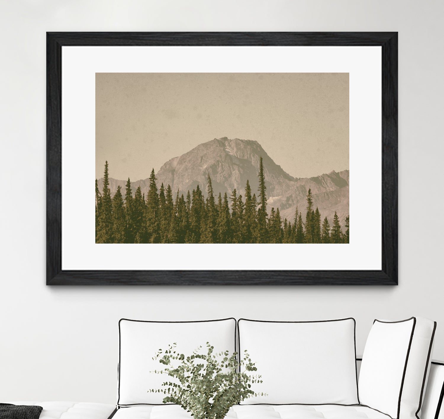 Mountainous IV by Nathan Larson on GIANT ART - brown
