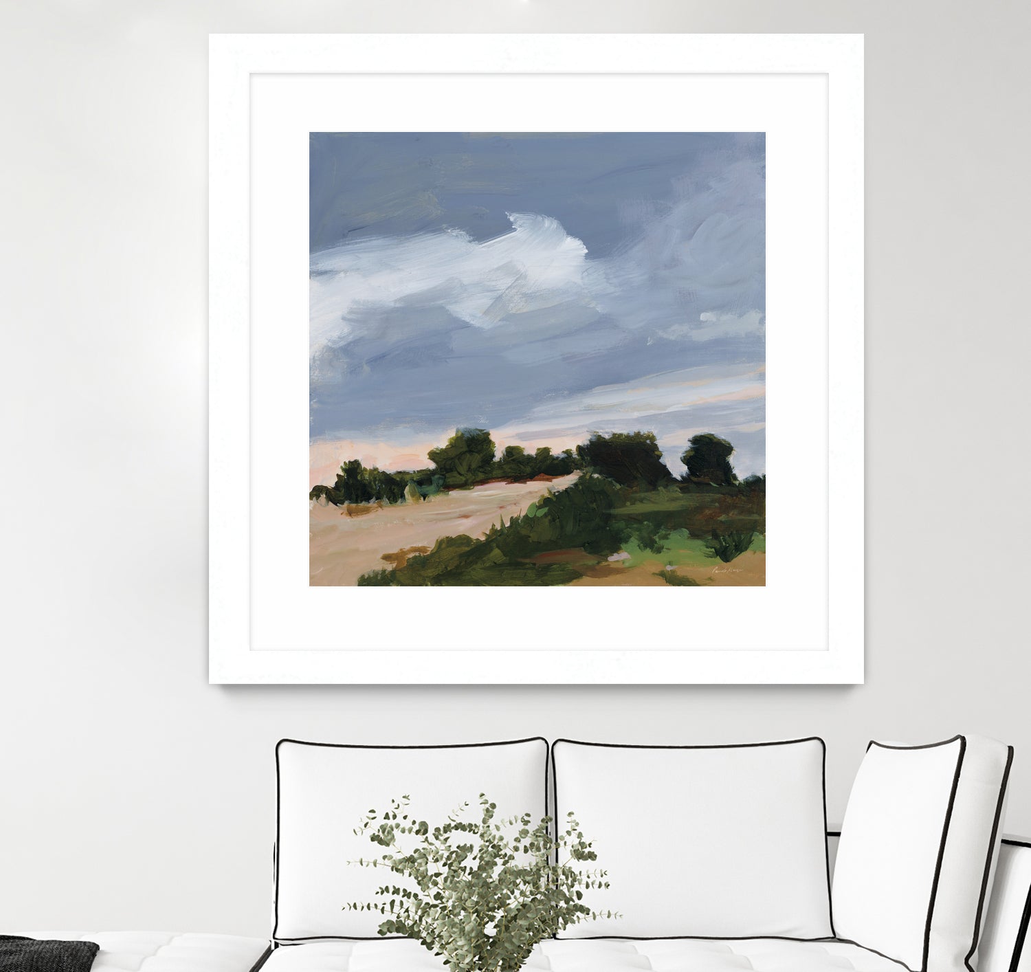 Darkening by Pamela Munger on GIANT ART - blue