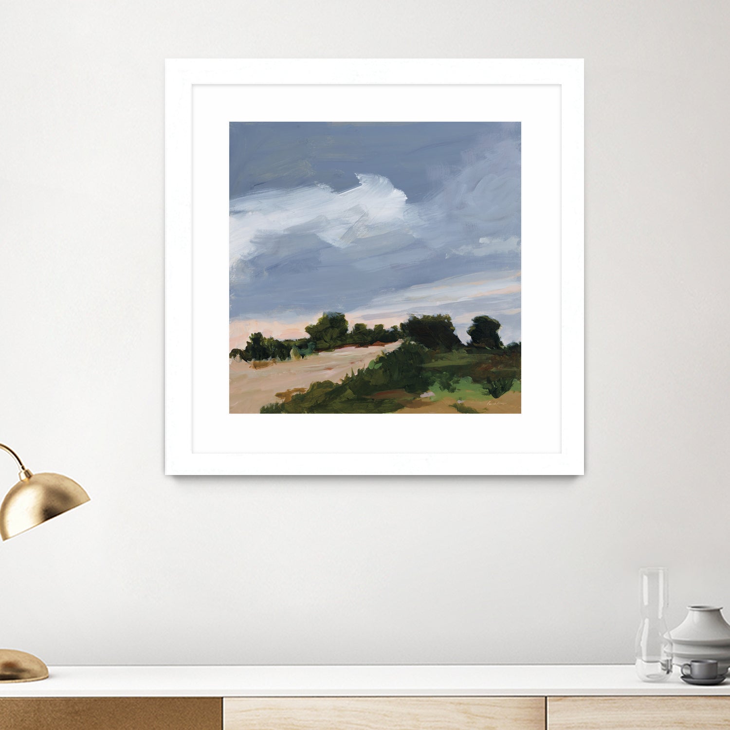 Darkening by Pamela Munger on GIANT ART - blue