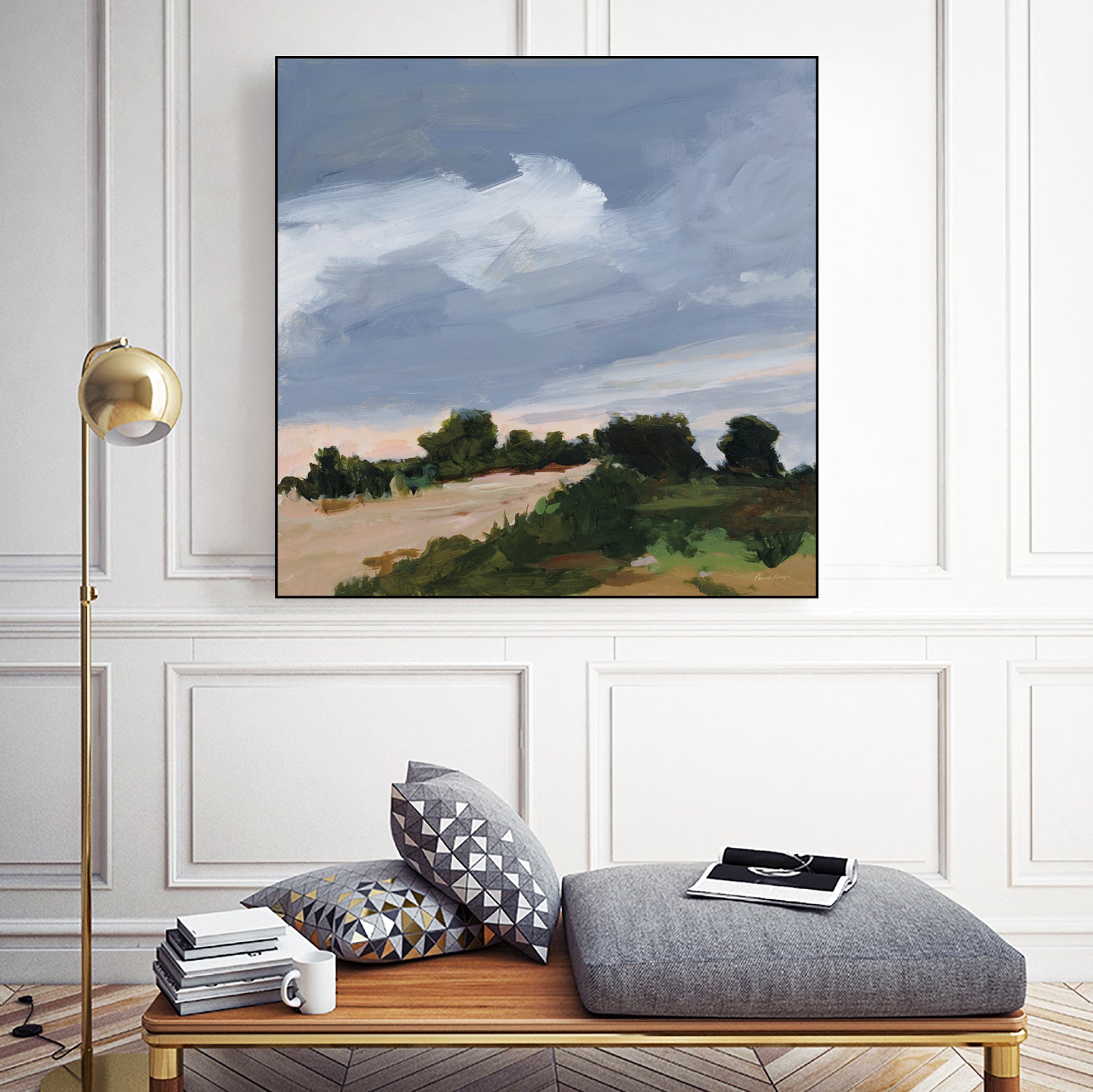 Darkening by Pamela Munger on GIANT ART - blue