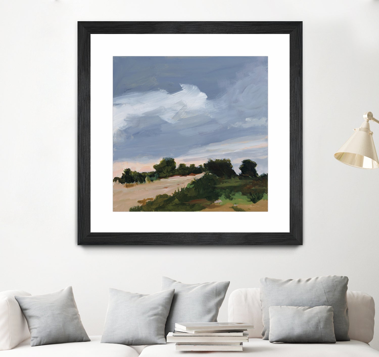 Darkening by Pamela Munger on GIANT ART - blue