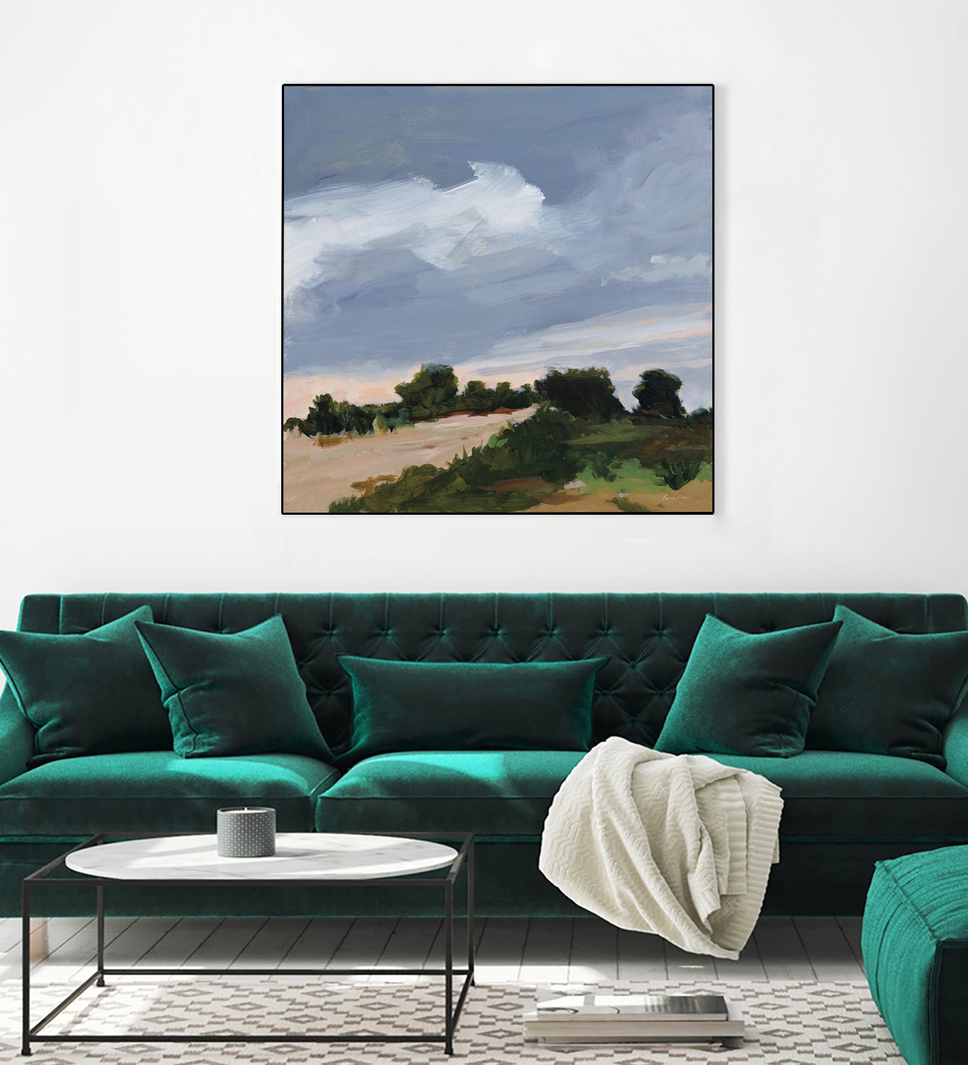 Darkening by Pamela Munger on GIANT ART - blue