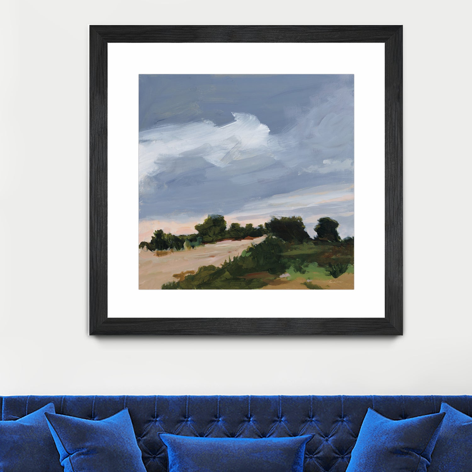 Darkening by Pamela Munger on GIANT ART - blue