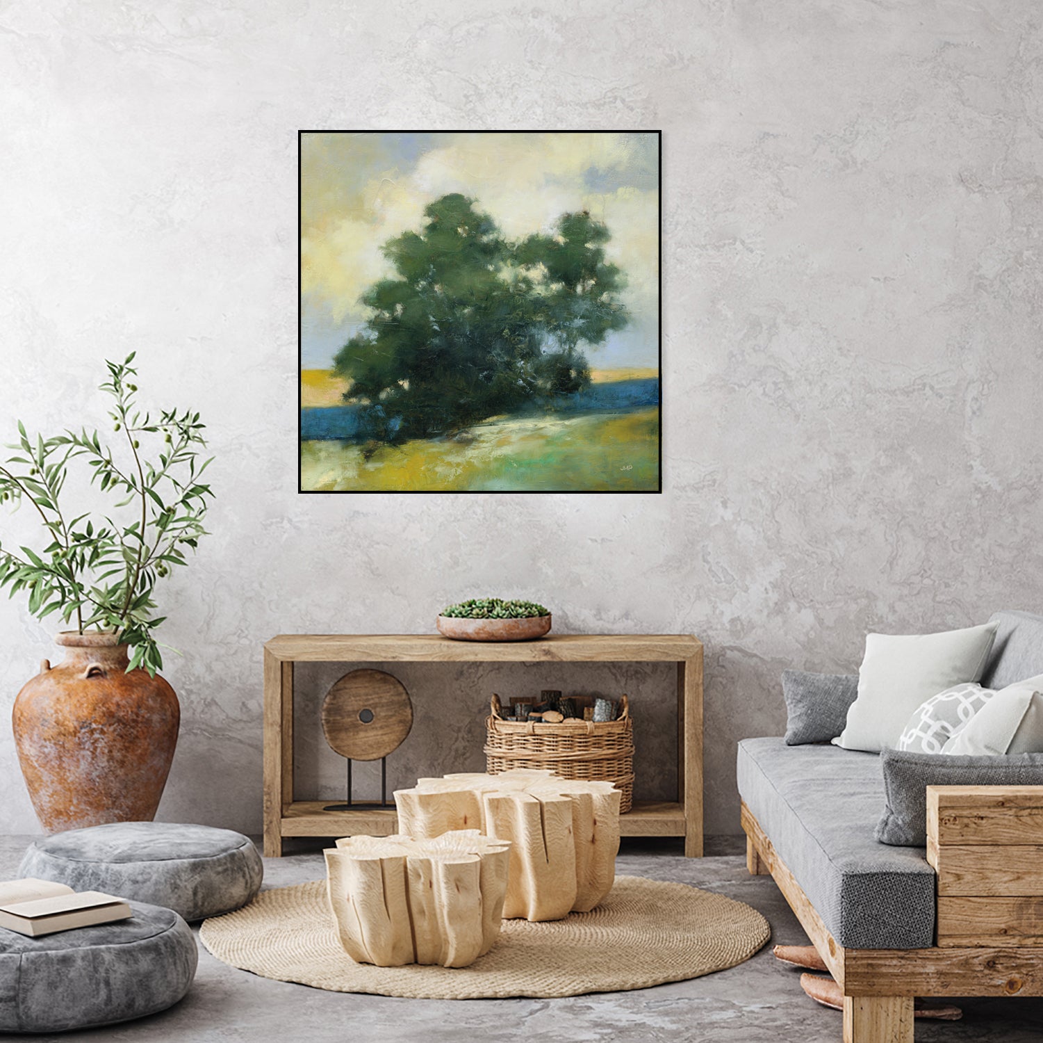 Solitary by Julia Purinton on GIANT ART - blue