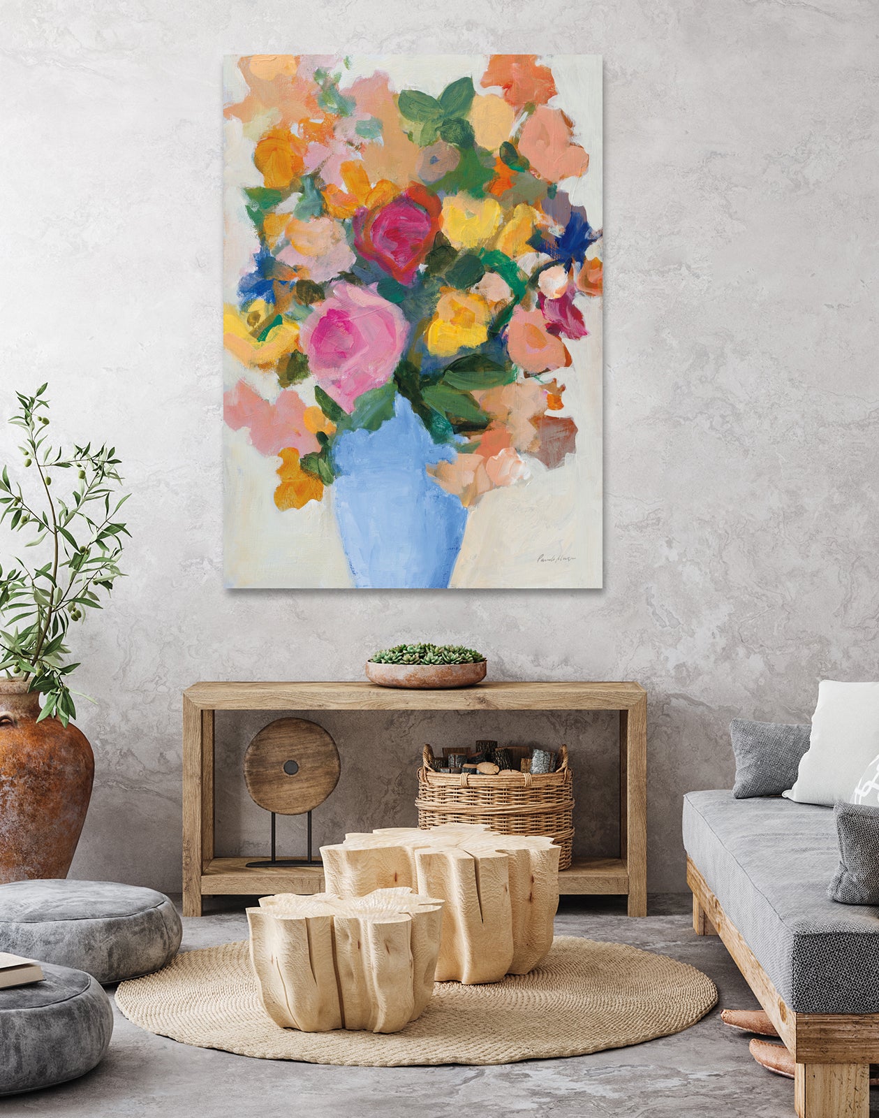 Summer Bounty by Pamela Munger on GIANT ART - green botanical