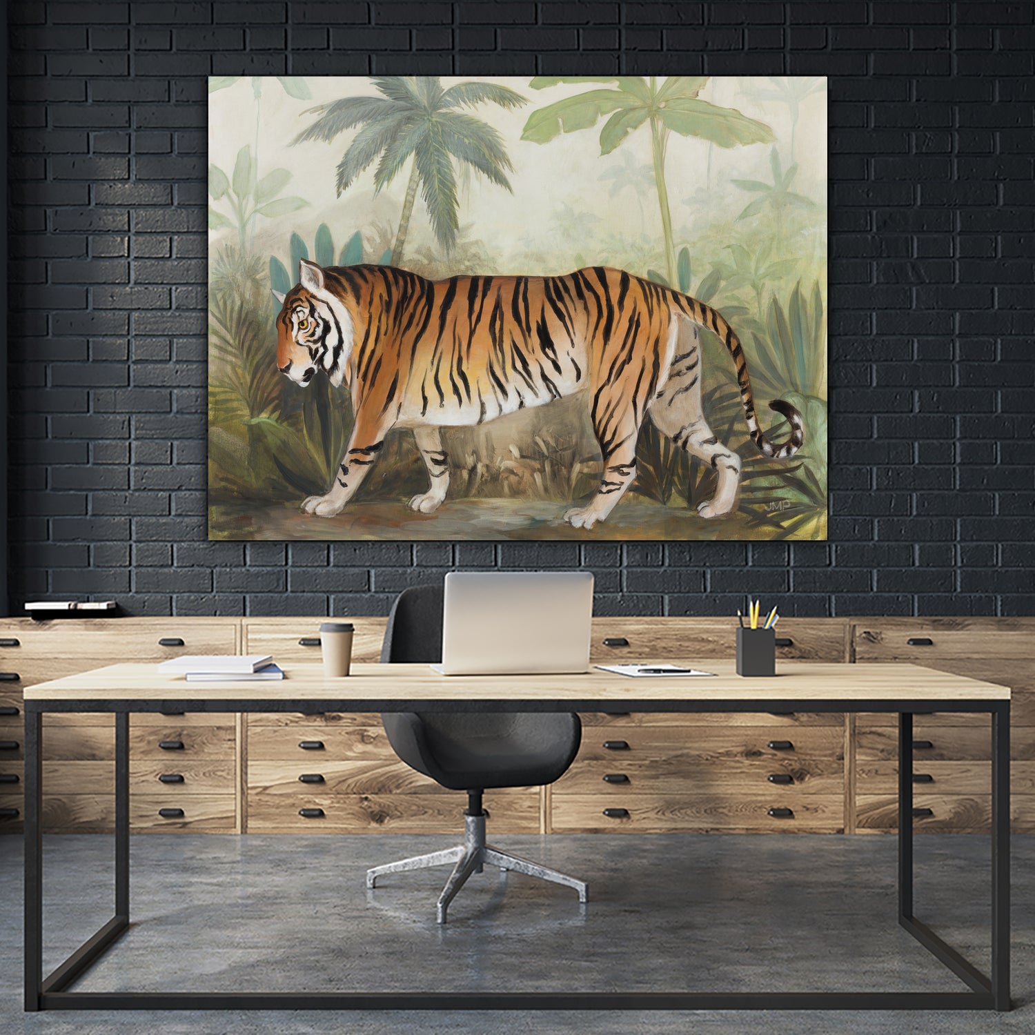 Prowl II by Julia Purinton on GIANT ART - beige