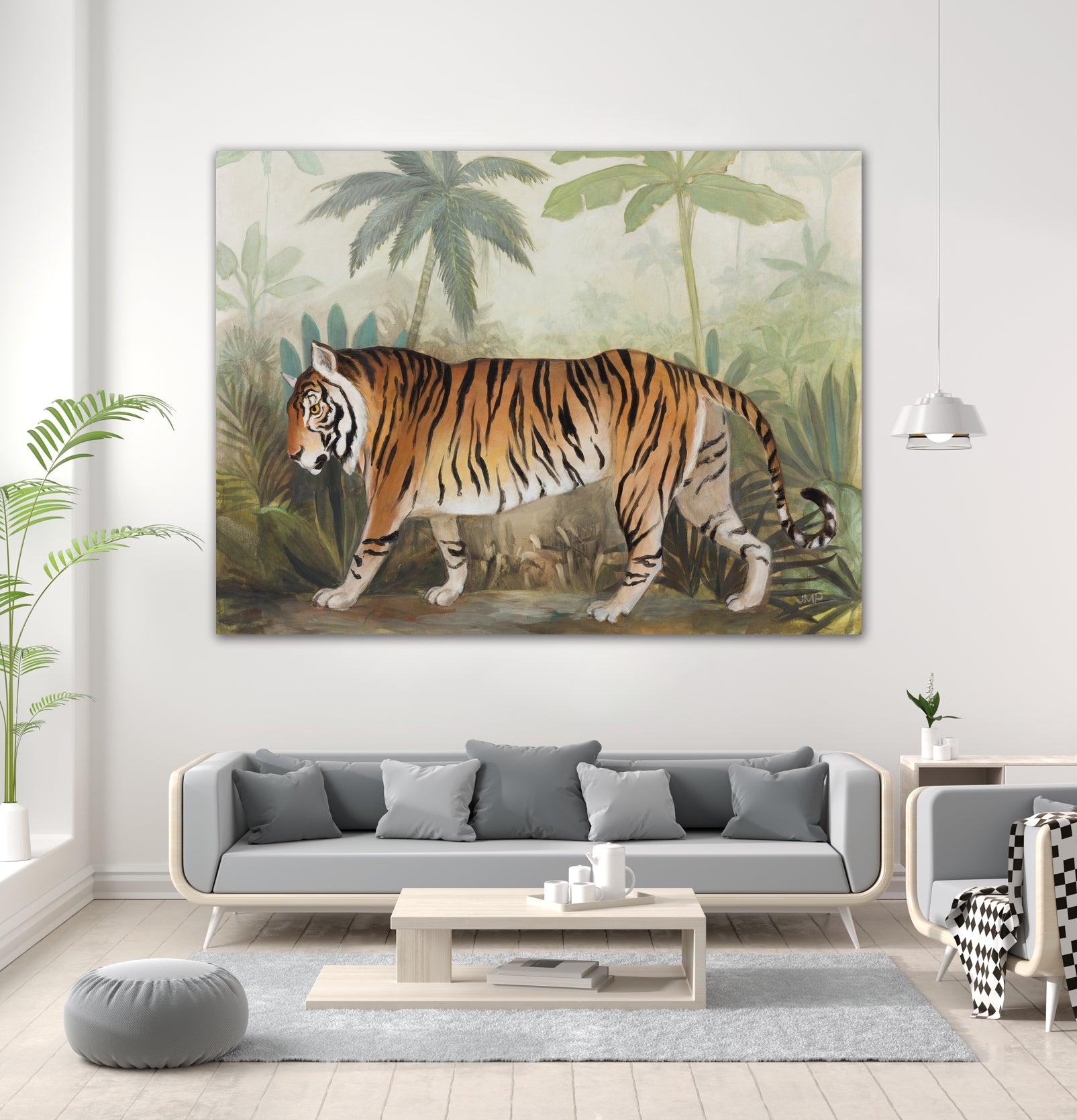 Prowl II by Julia Purinton on GIANT ART - beige