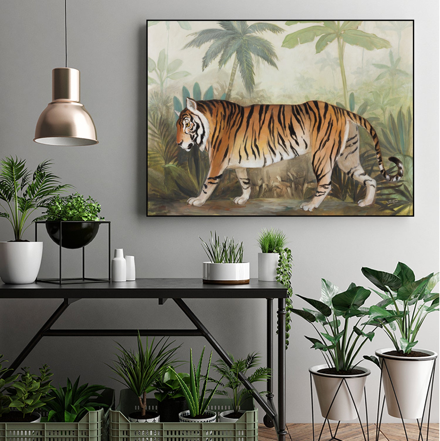 Prowl II by Julia Purinton on GIANT ART - beige