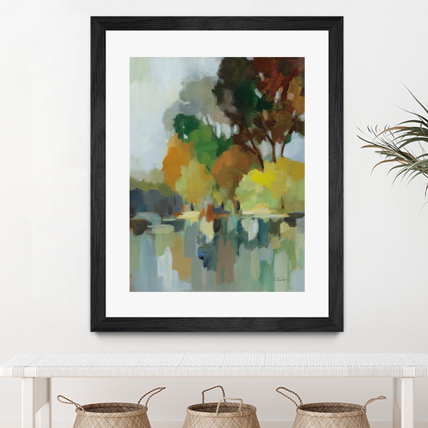 Lake in the Park I by Silvia Vassileva on GIANT ART - blue