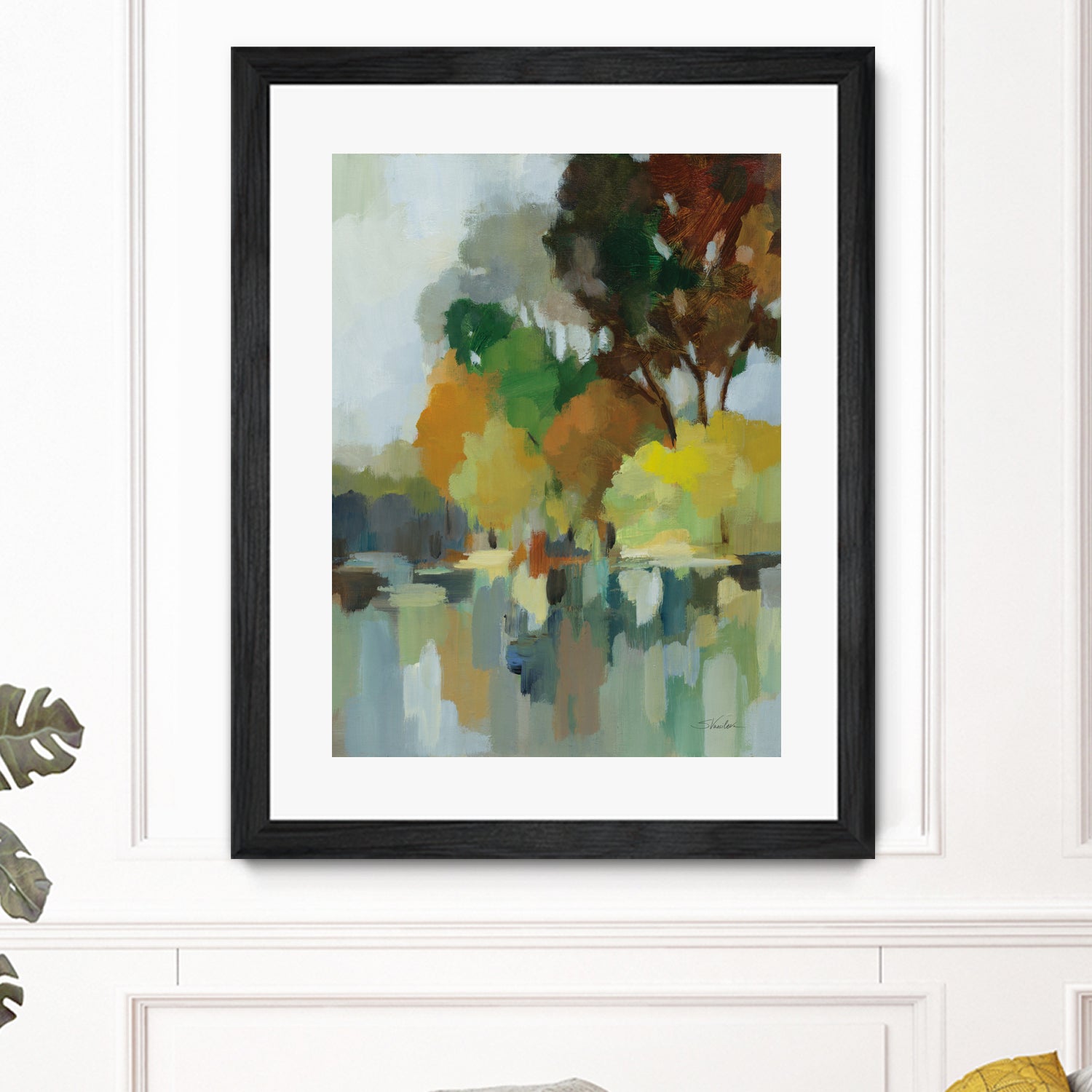 Lake in the Park I by Silvia Vassileva on GIANT ART - blue