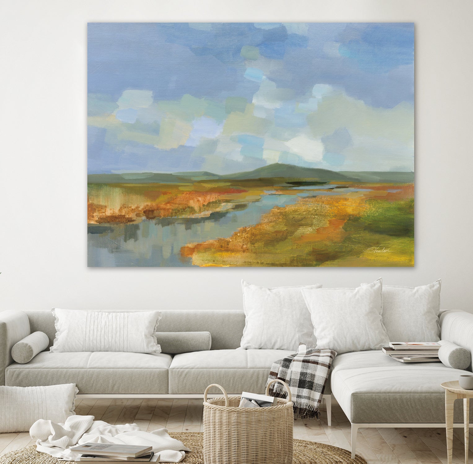 Meanders by Silvia Vassileva on GIANT ART - blue