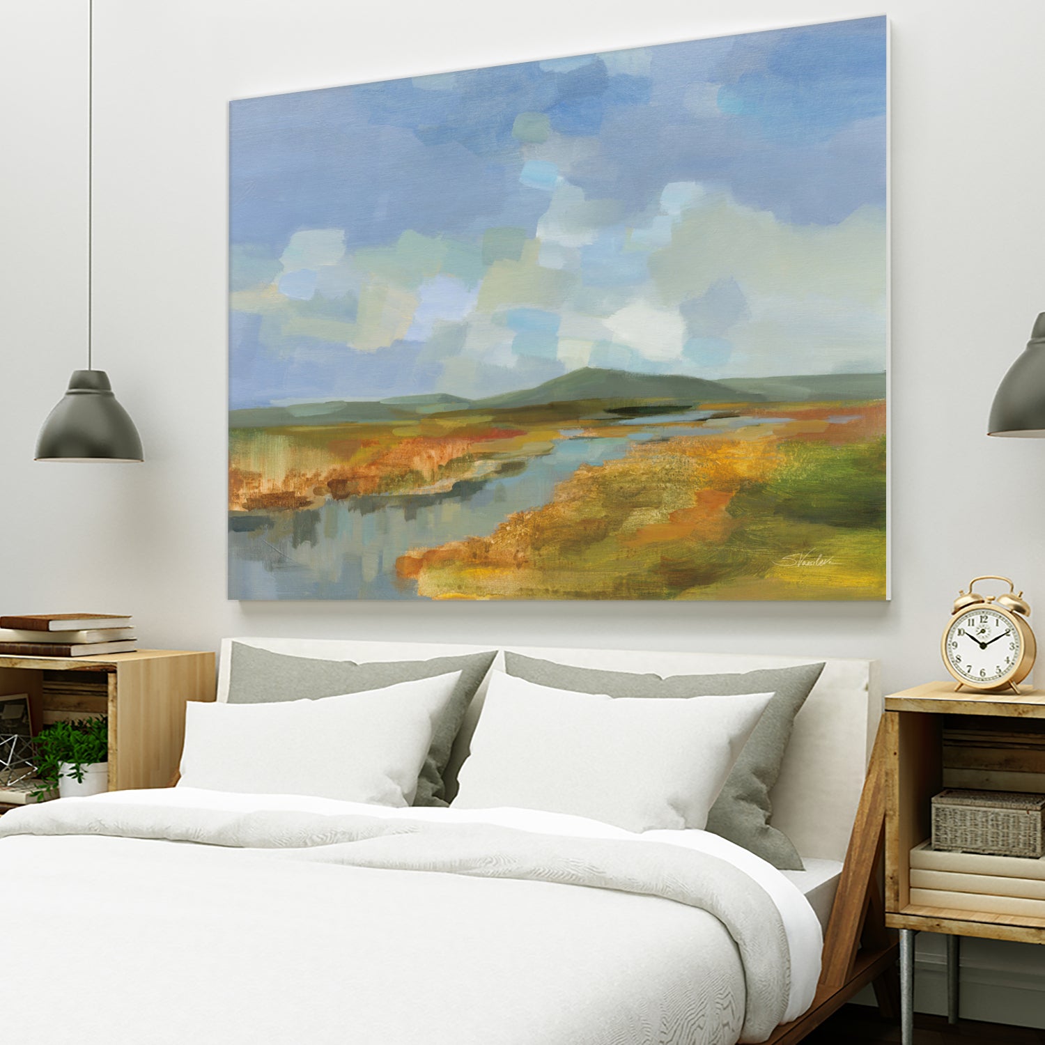 Meanders by Silvia Vassileva on GIANT ART - blue