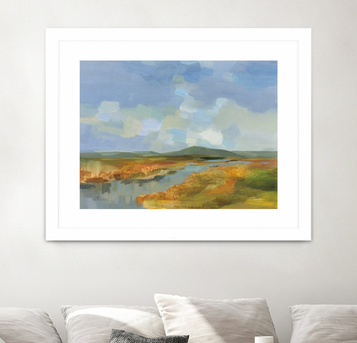 Meanders by Silvia Vassileva on GIANT ART - blue