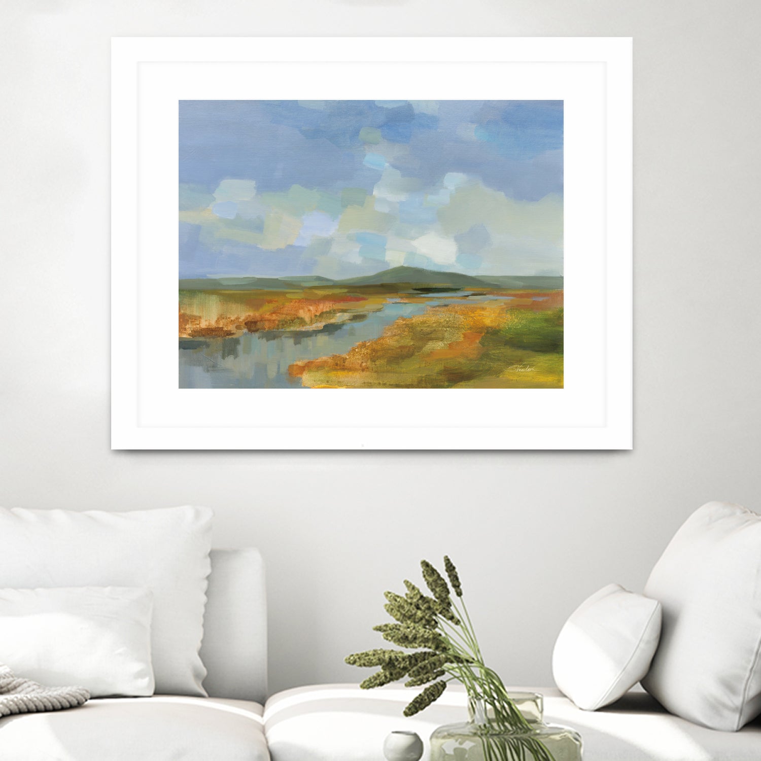 Meanders by Silvia Vassileva on GIANT ART - blue