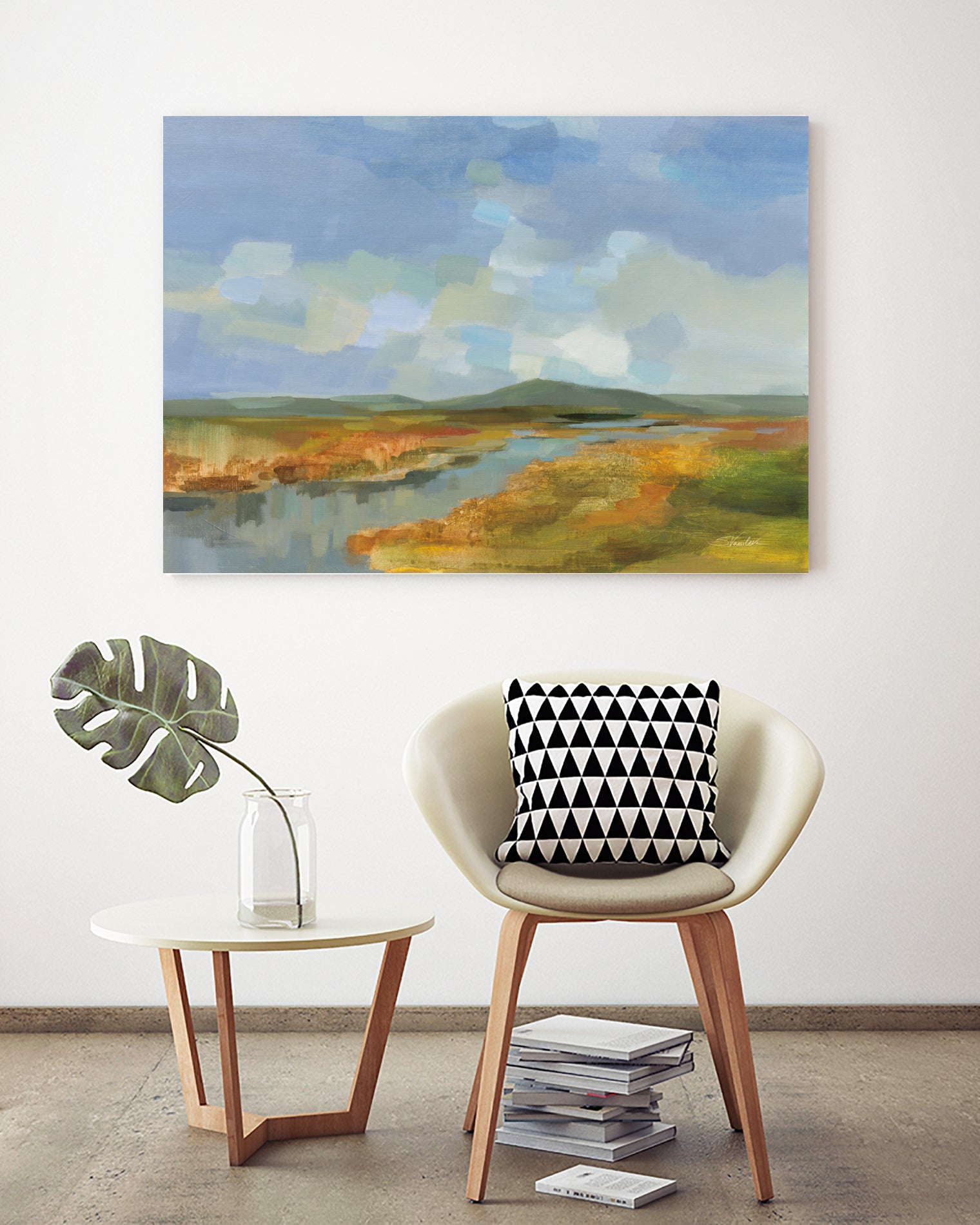 Meanders by Silvia Vassileva on GIANT ART - blue