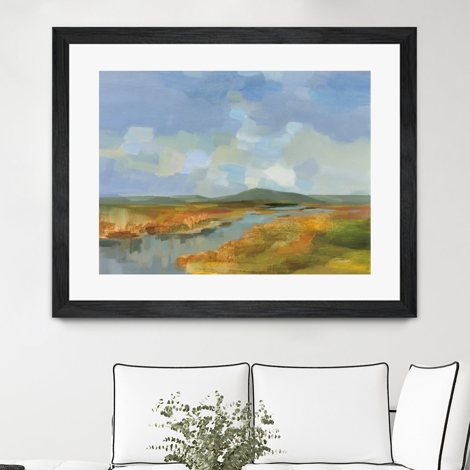 Meanders by Silvia Vassileva on GIANT ART - blue