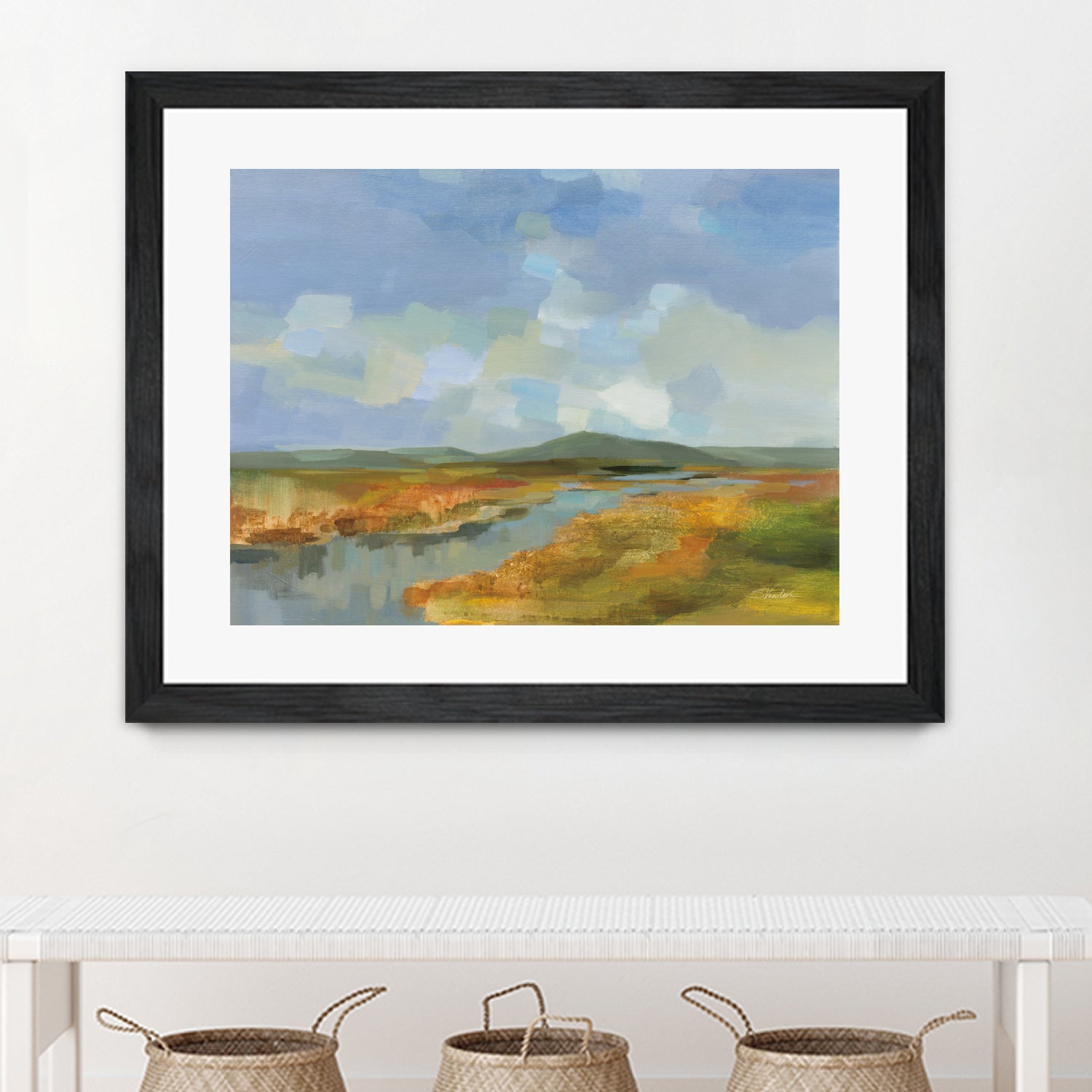 Meanders by Silvia Vassileva on GIANT ART - blue