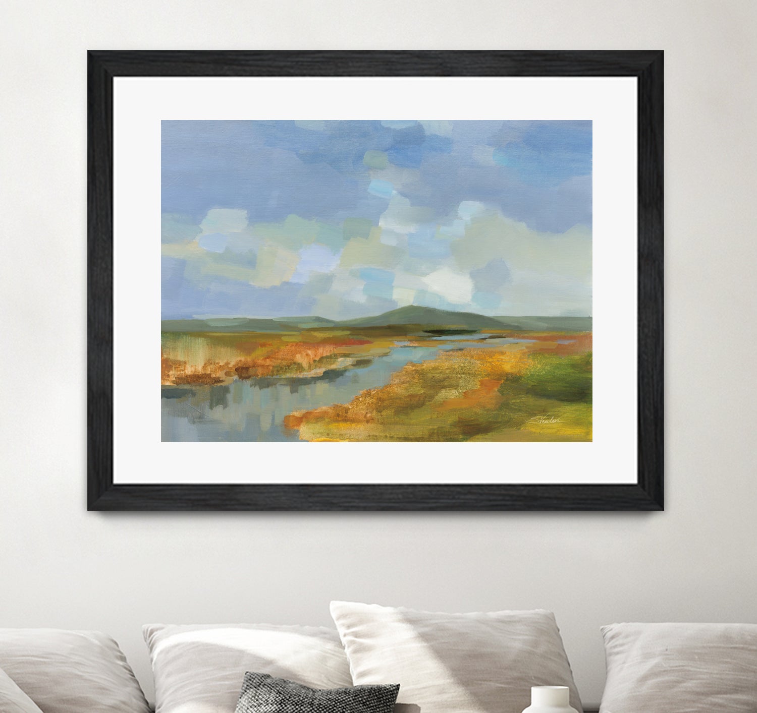 Meanders by Silvia Vassileva on GIANT ART - blue