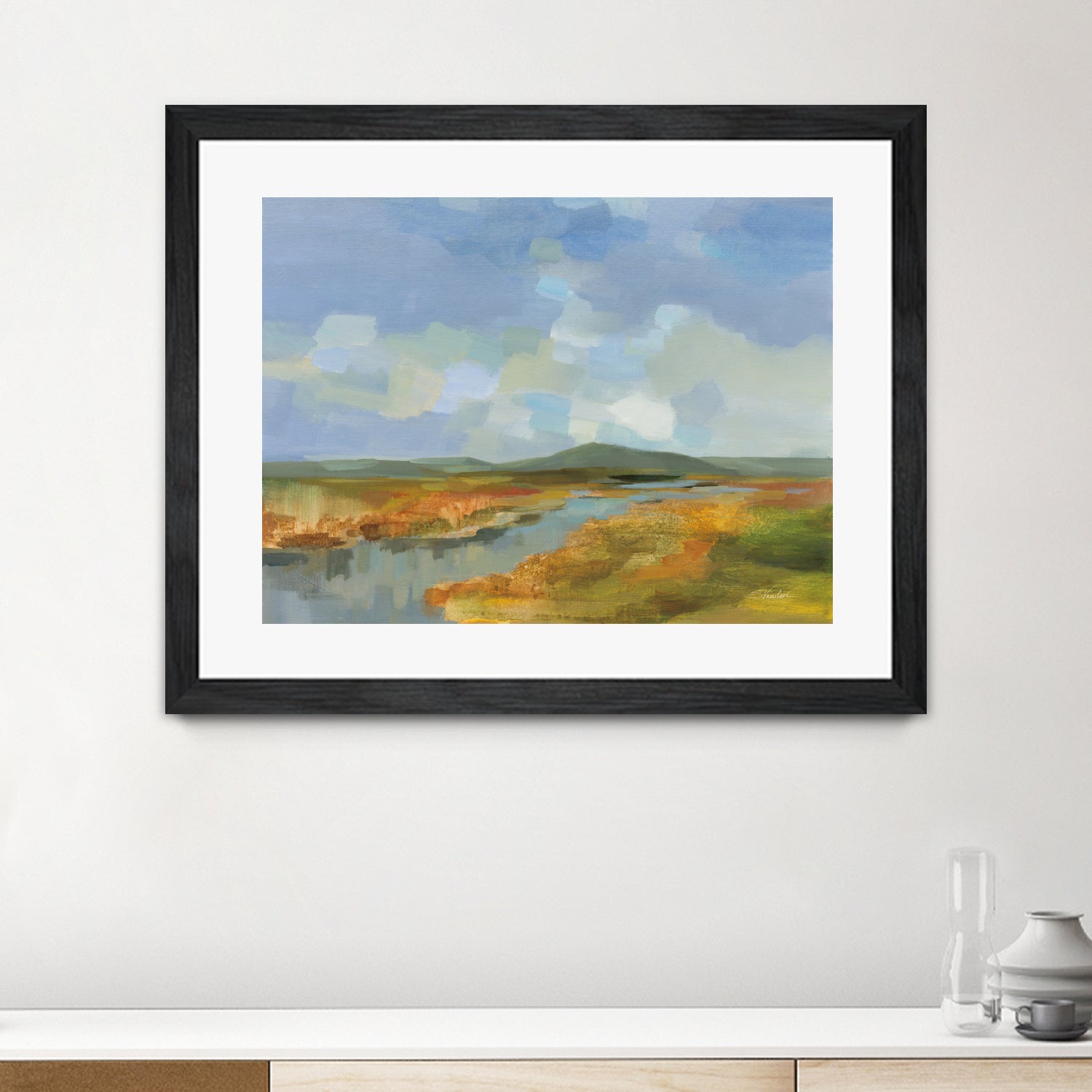 Meanders by Silvia Vassileva on GIANT ART - blue