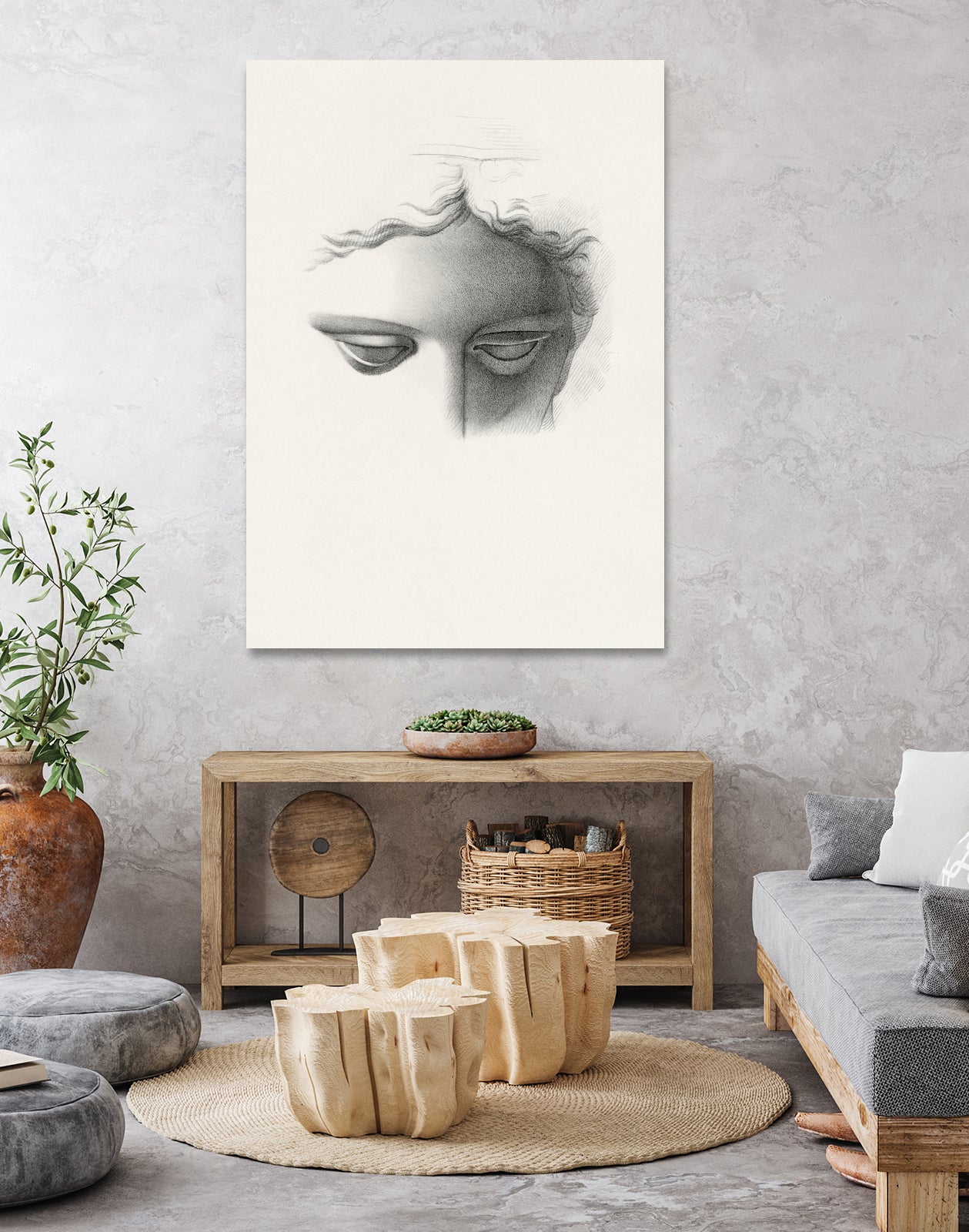 Classic Reverie by Wild Apple Portfolio on GIANT ART - grey figurative