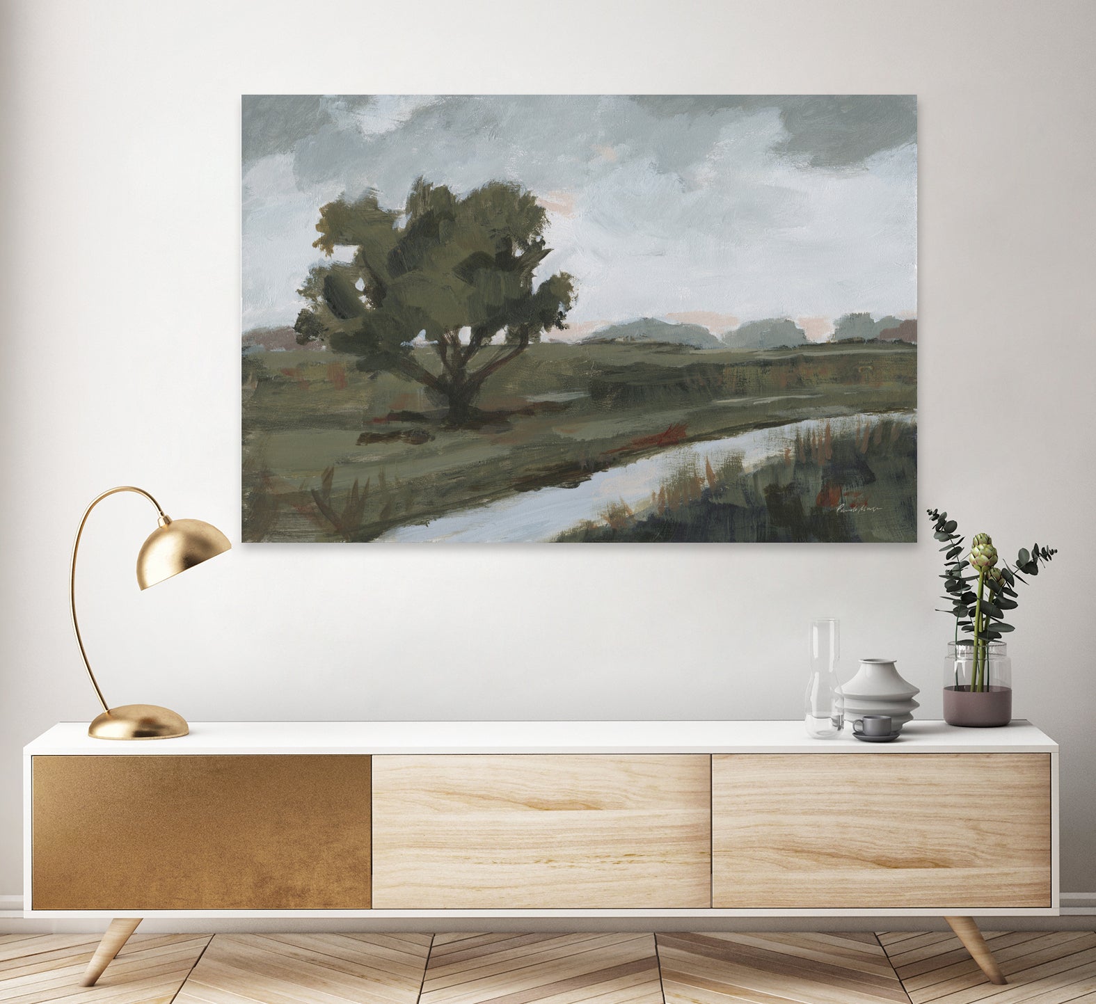 Replenished by Pamela Munger on GIANT ART - gray landscape