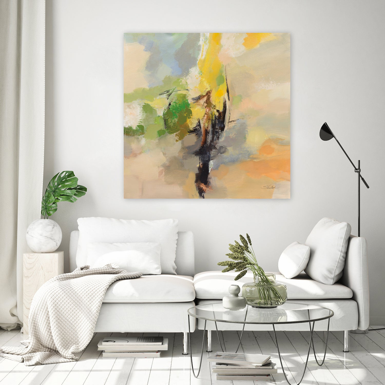 Lemon Grove by Silvia Vassileva on GIANT ART - black abstract