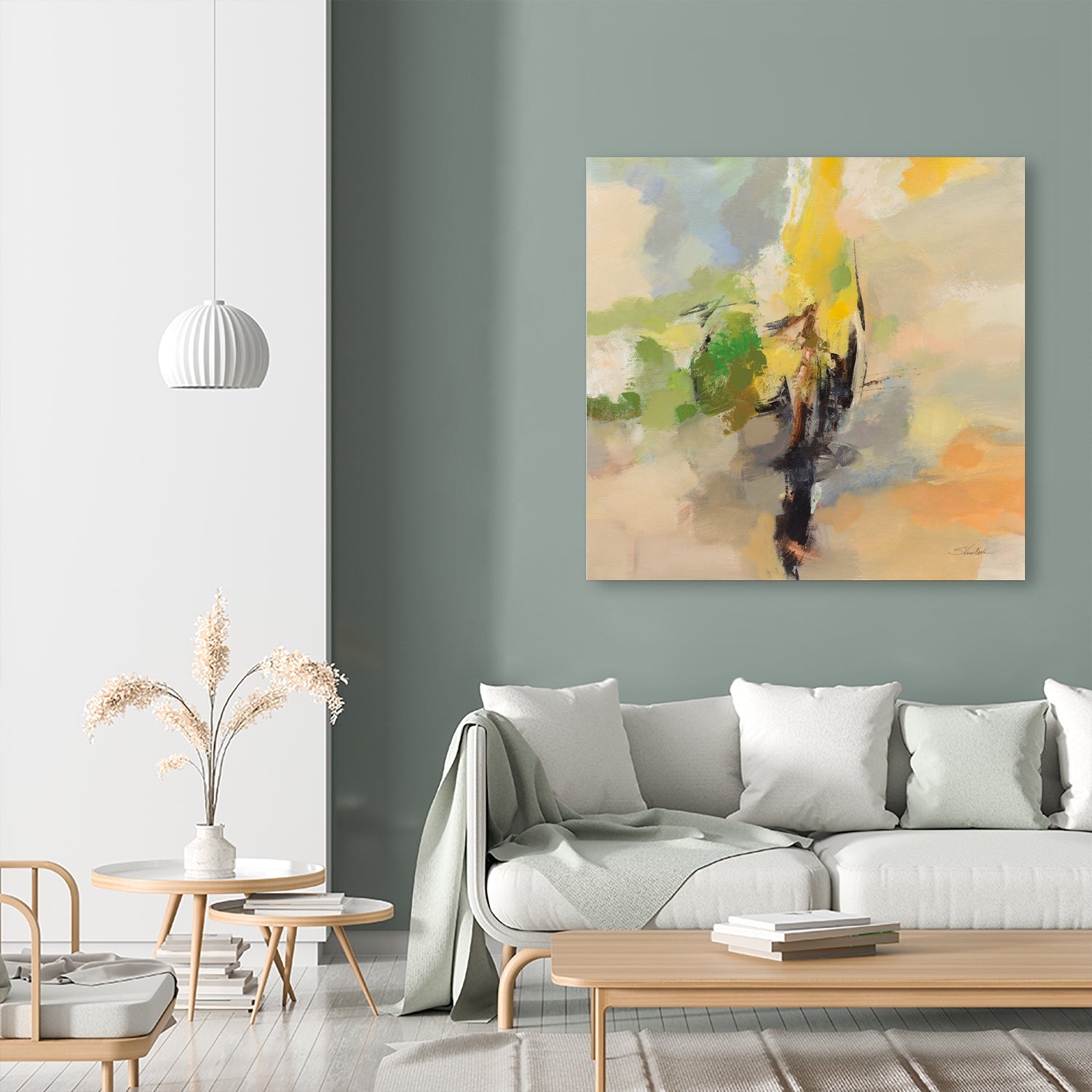 Lemon Grove by Silvia Vassileva on GIANT ART - black abstract