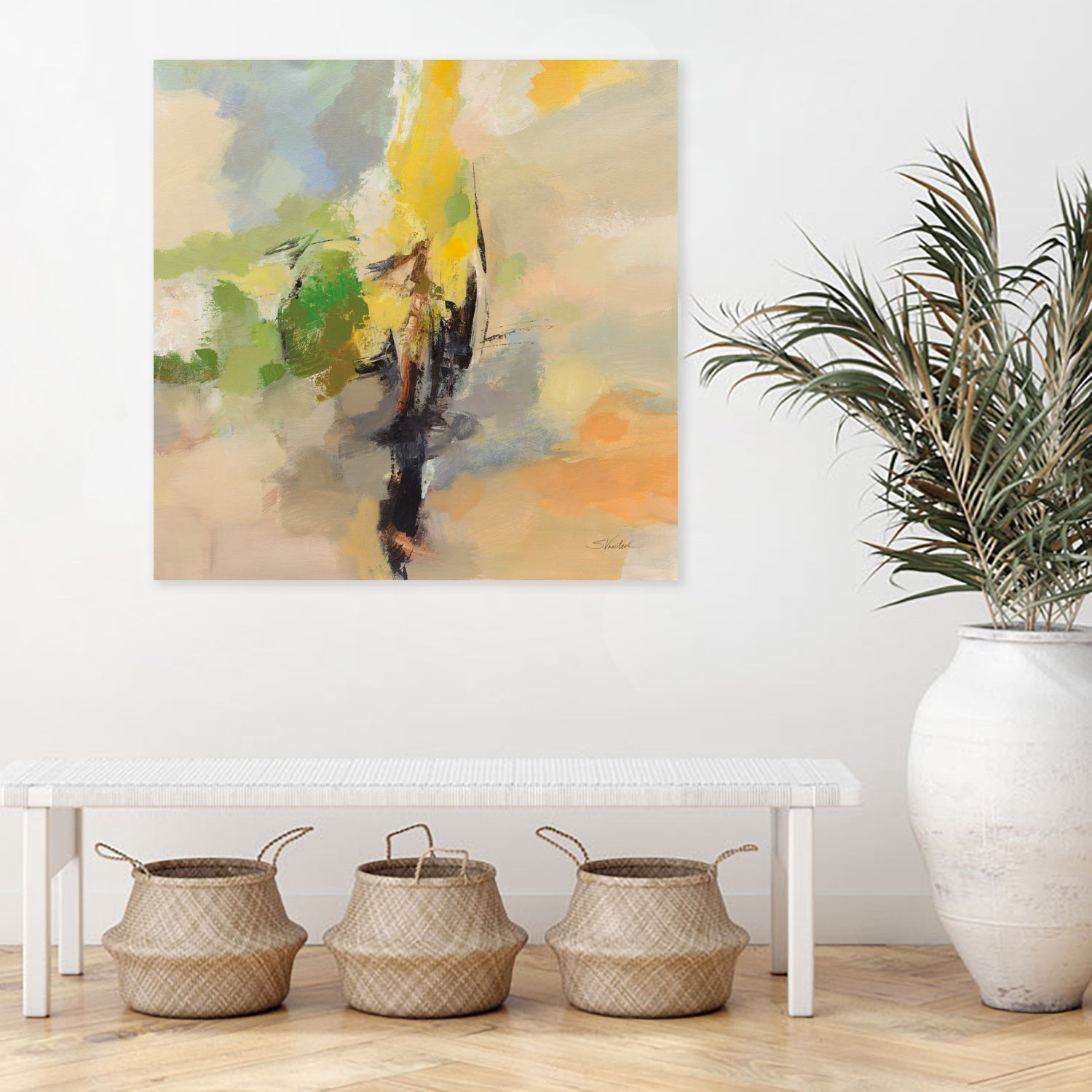 Lemon Grove by Silvia Vassileva on GIANT ART - black abstract