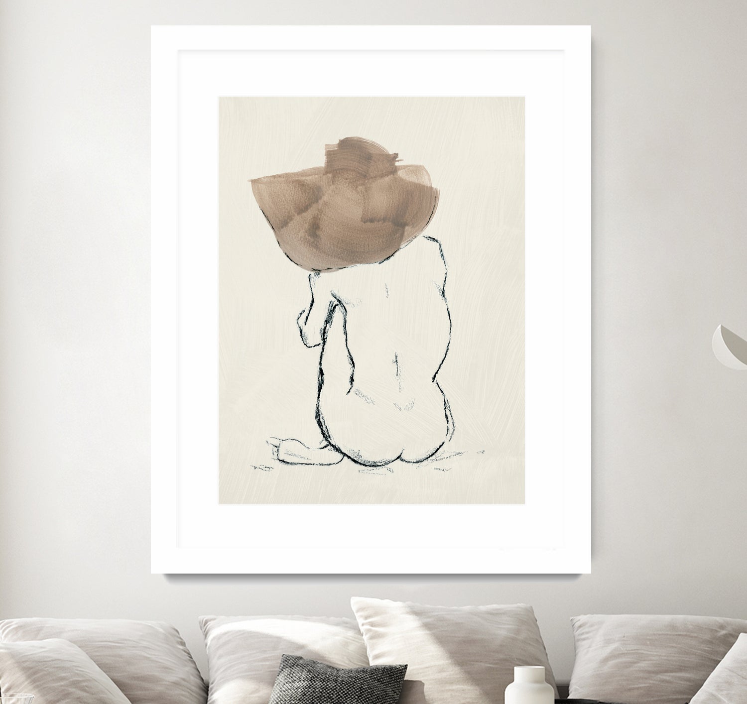 Girl with Floppy Hat by Chloe Elliott on GIANT ART - figurative figurative