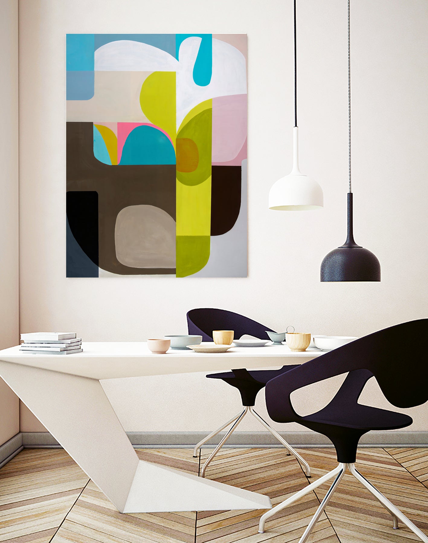 Tangled Sky and Garden by Marion Griese on GIANT ART - green abstract