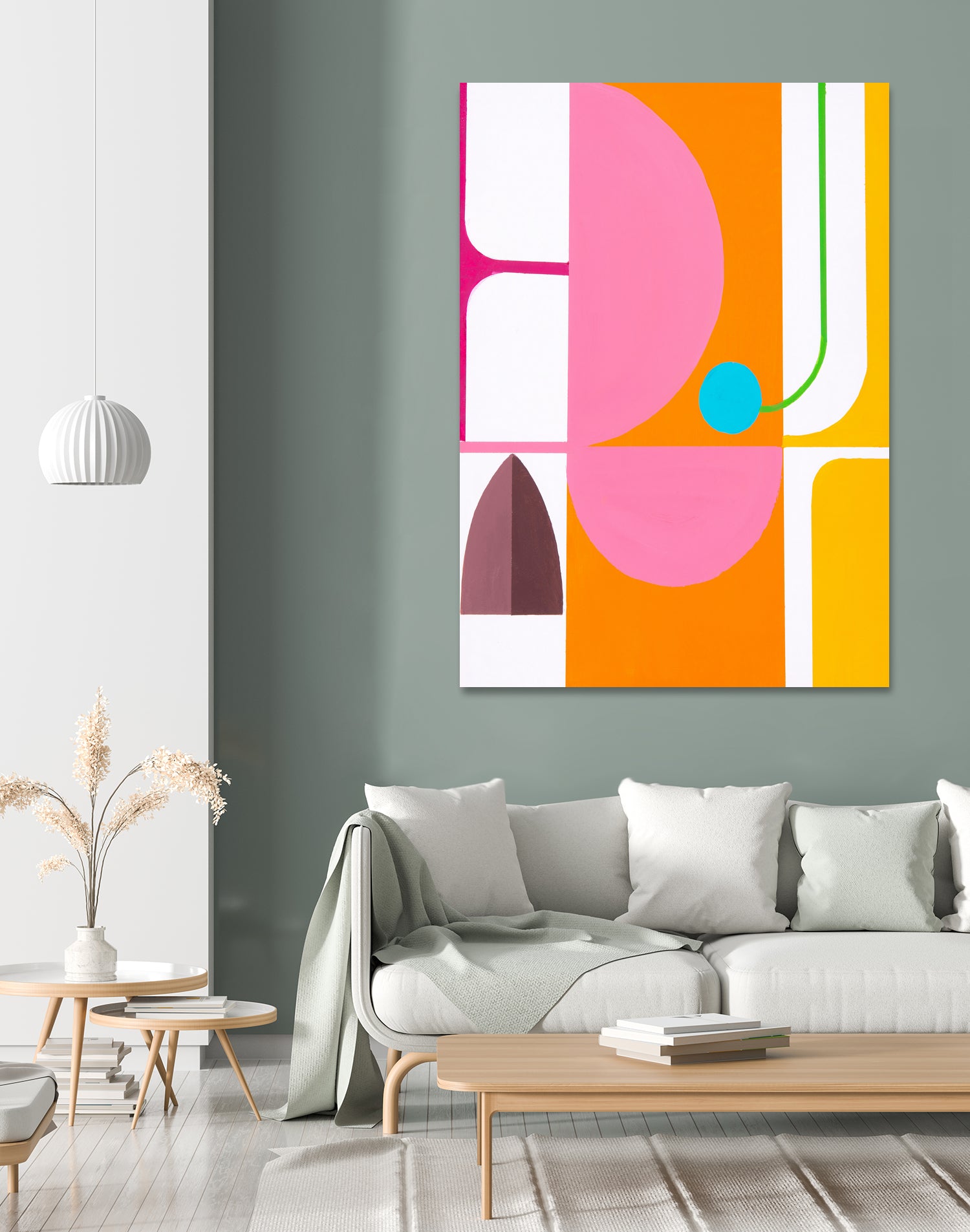 Running Towards the Sun 3 by Marion Griese on GIANT ART - orange abstract