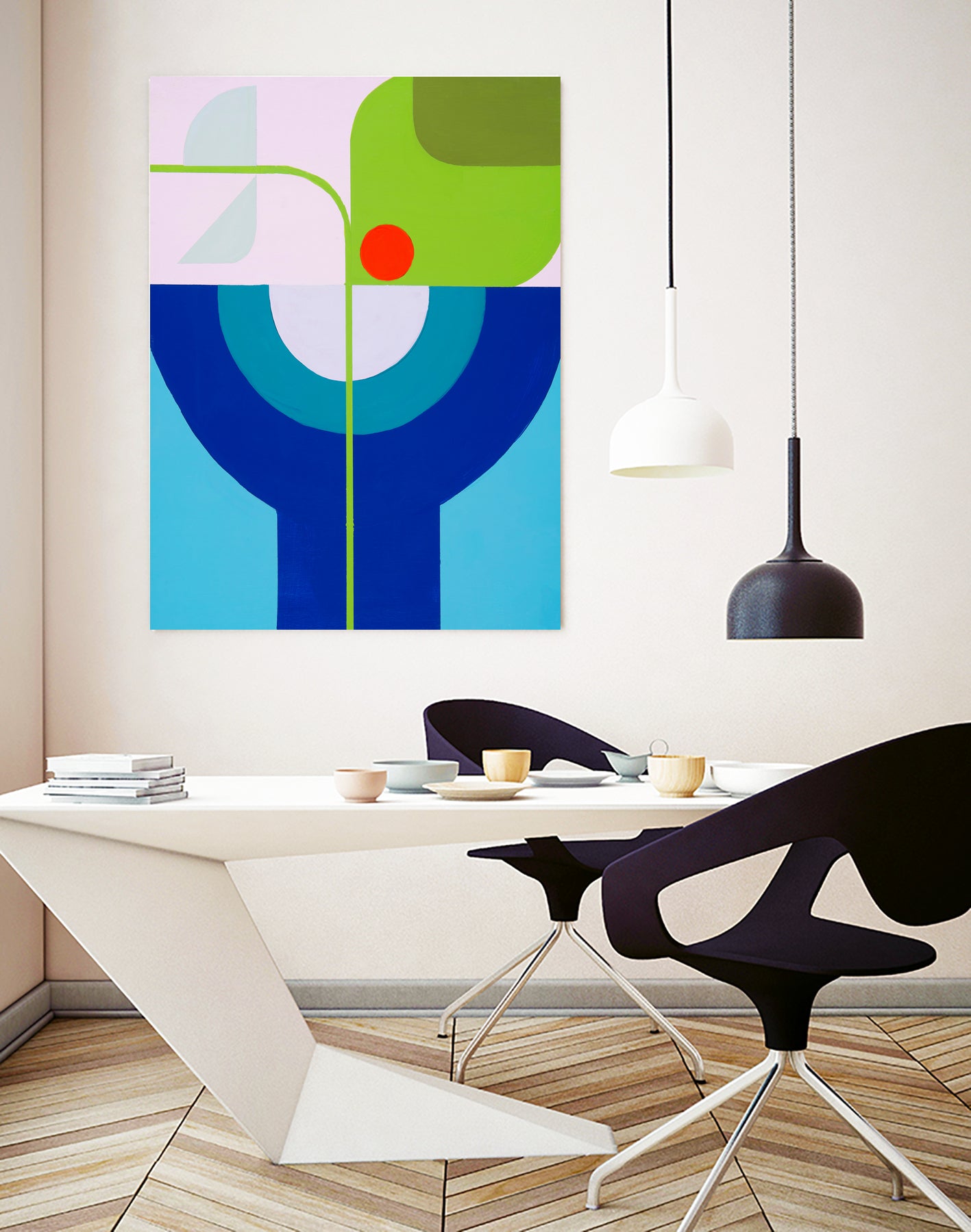 Running Towards the Sun 4 by Marion Griese on GIANT ART - green abstract