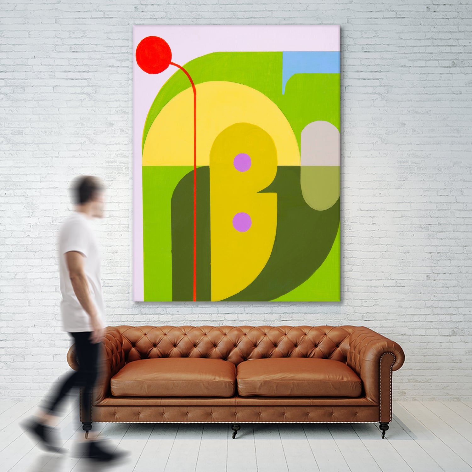 Running Towards the Sun 7 by Marion Griese on GIANT ART - yellow abstract