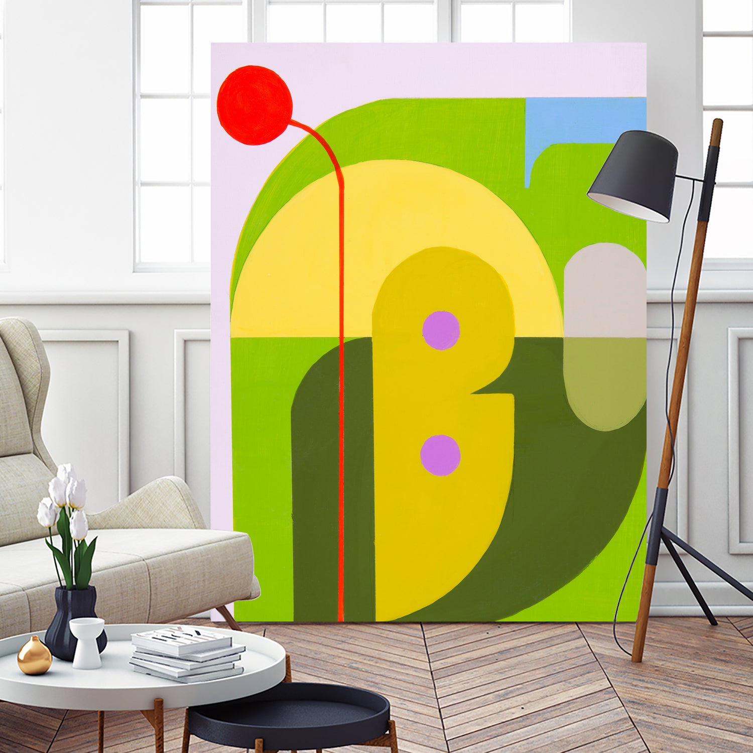 Running Towards the Sun 7 by Marion Griese on GIANT ART - yellow abstract