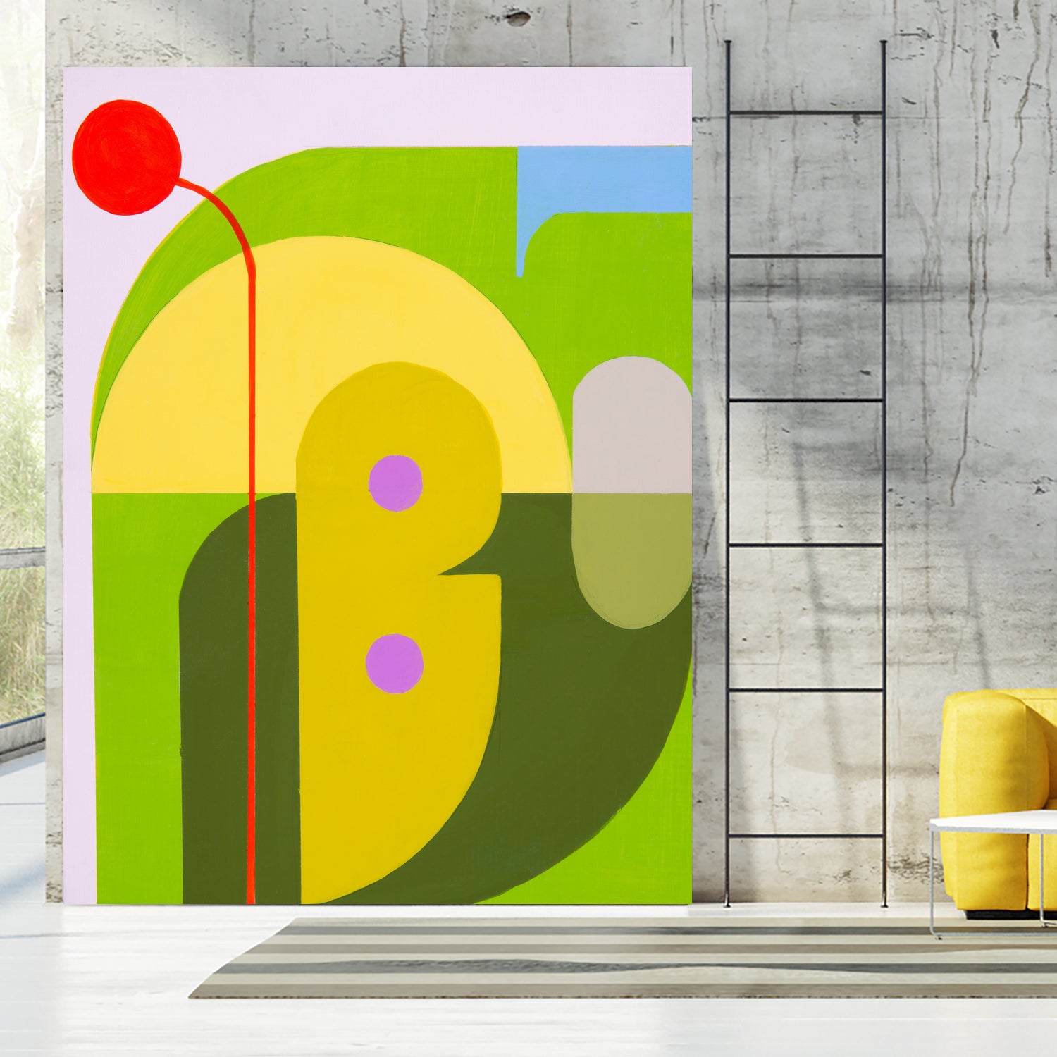 Running Towards the Sun 7 by Marion Griese on GIANT ART - yellow abstract