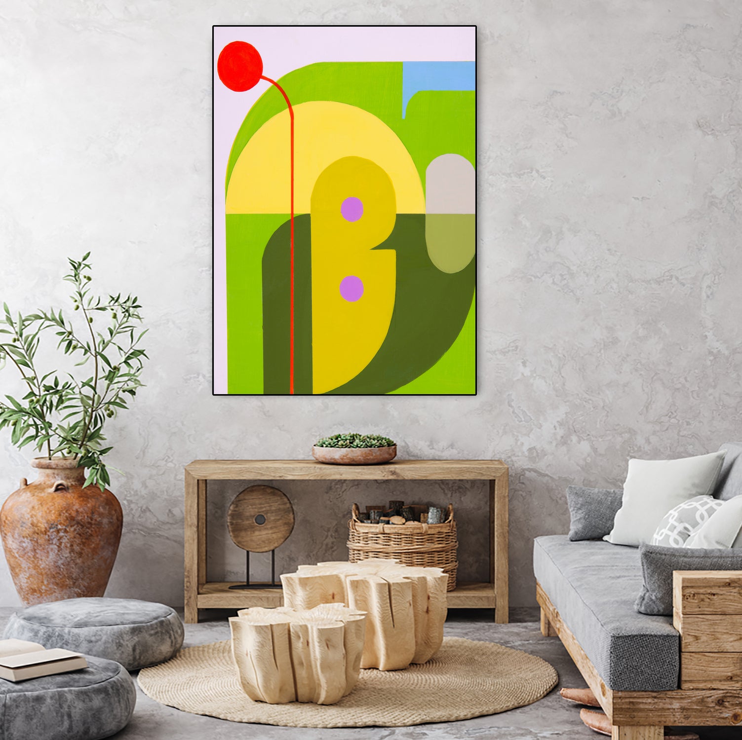 Running Towards the Sun 7 by Marion Griese on GIANT ART - yellow abstract