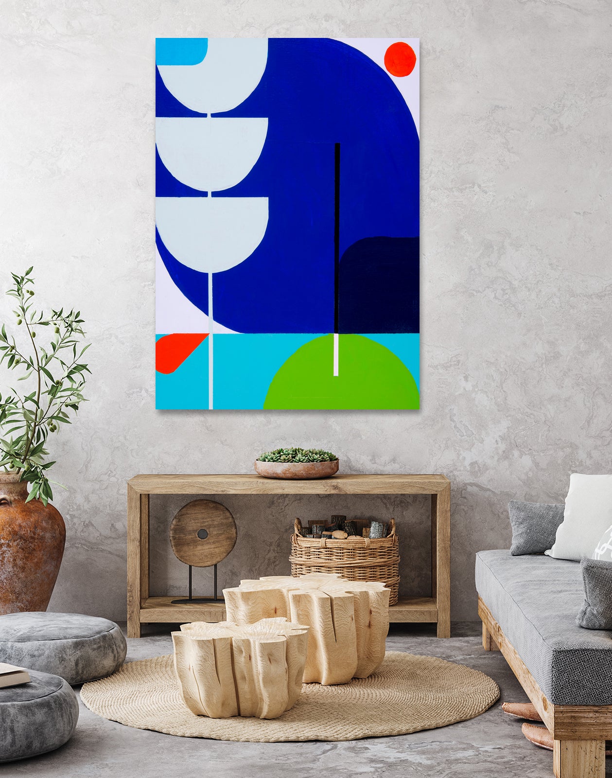 Running Towards the Sun 8 by Marion Griese on GIANT ART - red abstract