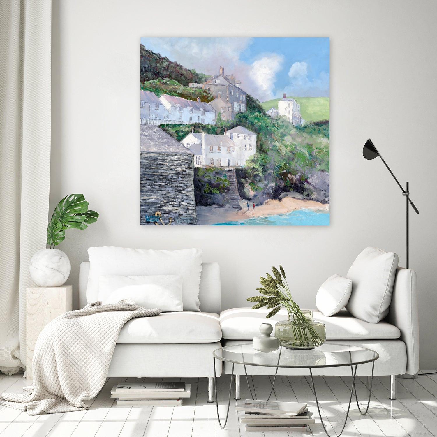 Port Isaac by Meredith Howse on GIANT ART - gray landscapes