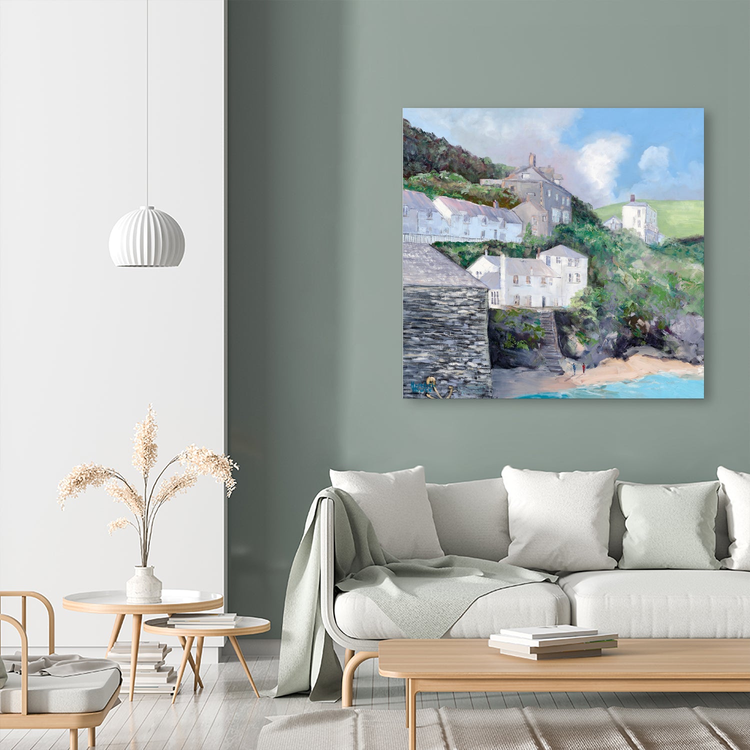 Port Isaac by Meredith Howse on GIANT ART - gray landscapes