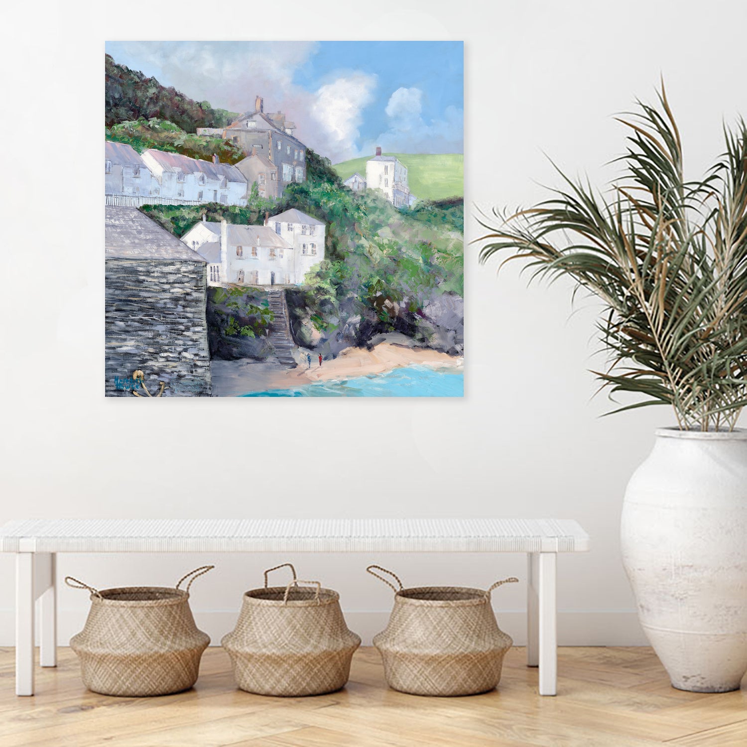 Port Isaac by Meredith Howse on GIANT ART - gray landscapes