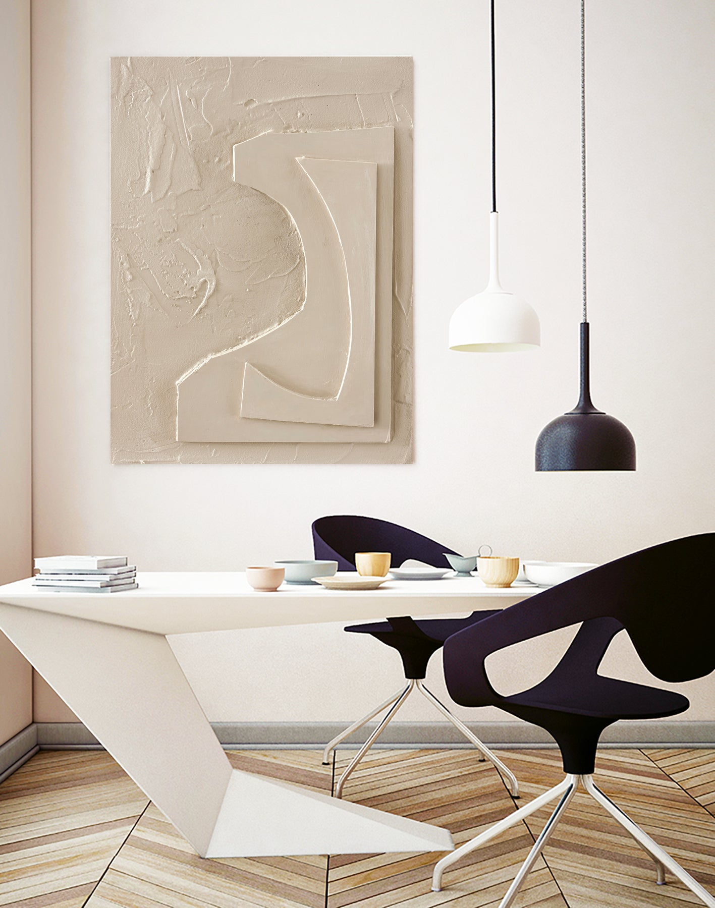The Simple 1 by Design Fabrikken on GIANT ART - white abstracts