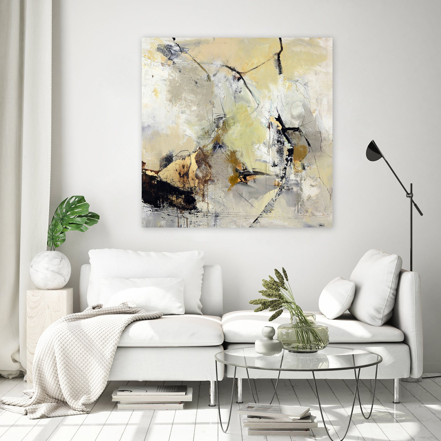 Summerwind by Design Fabrikken on GIANT ART - white abstracts
