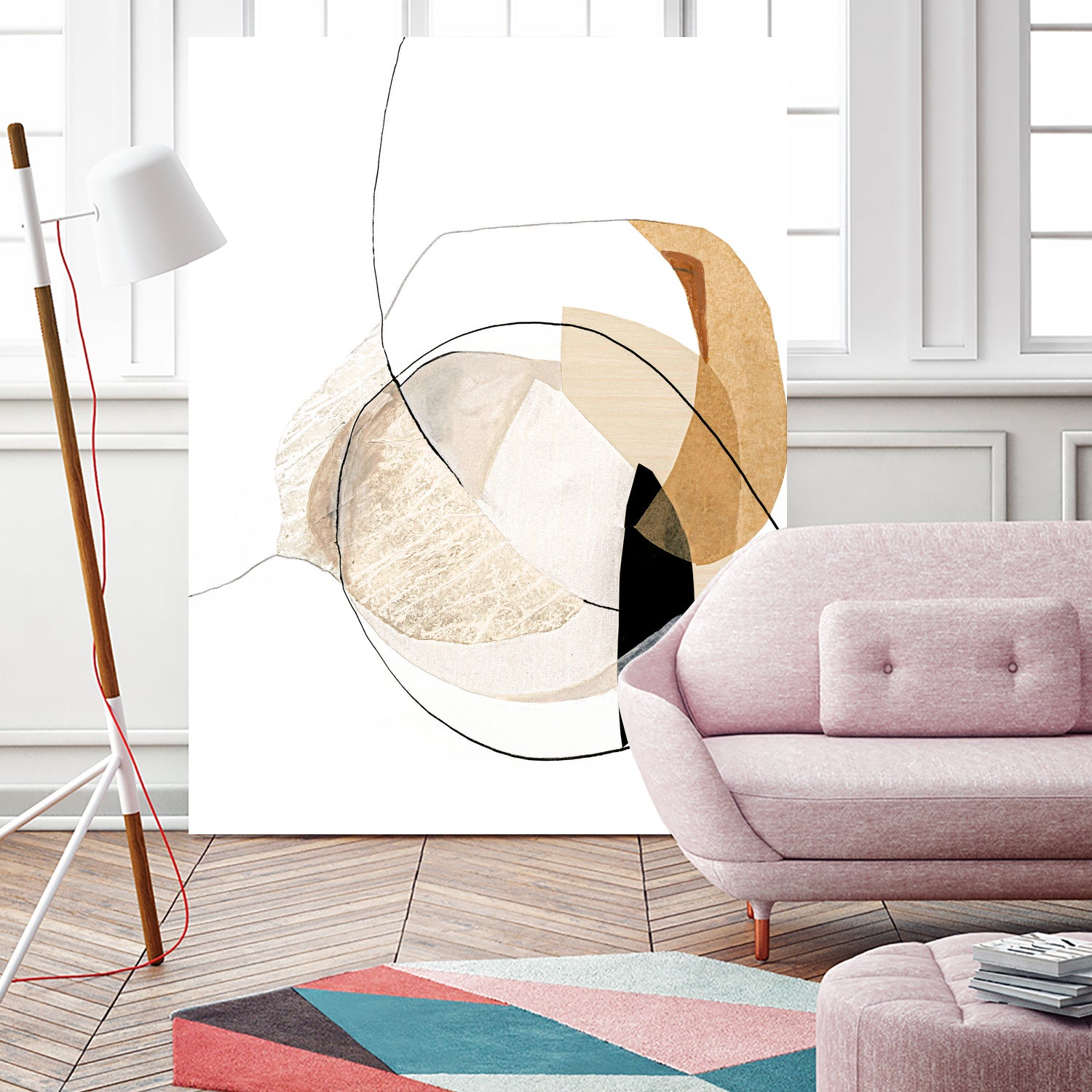 Graphical Shapes 4 by Design Fabrikken on GIANT ART - black abstract