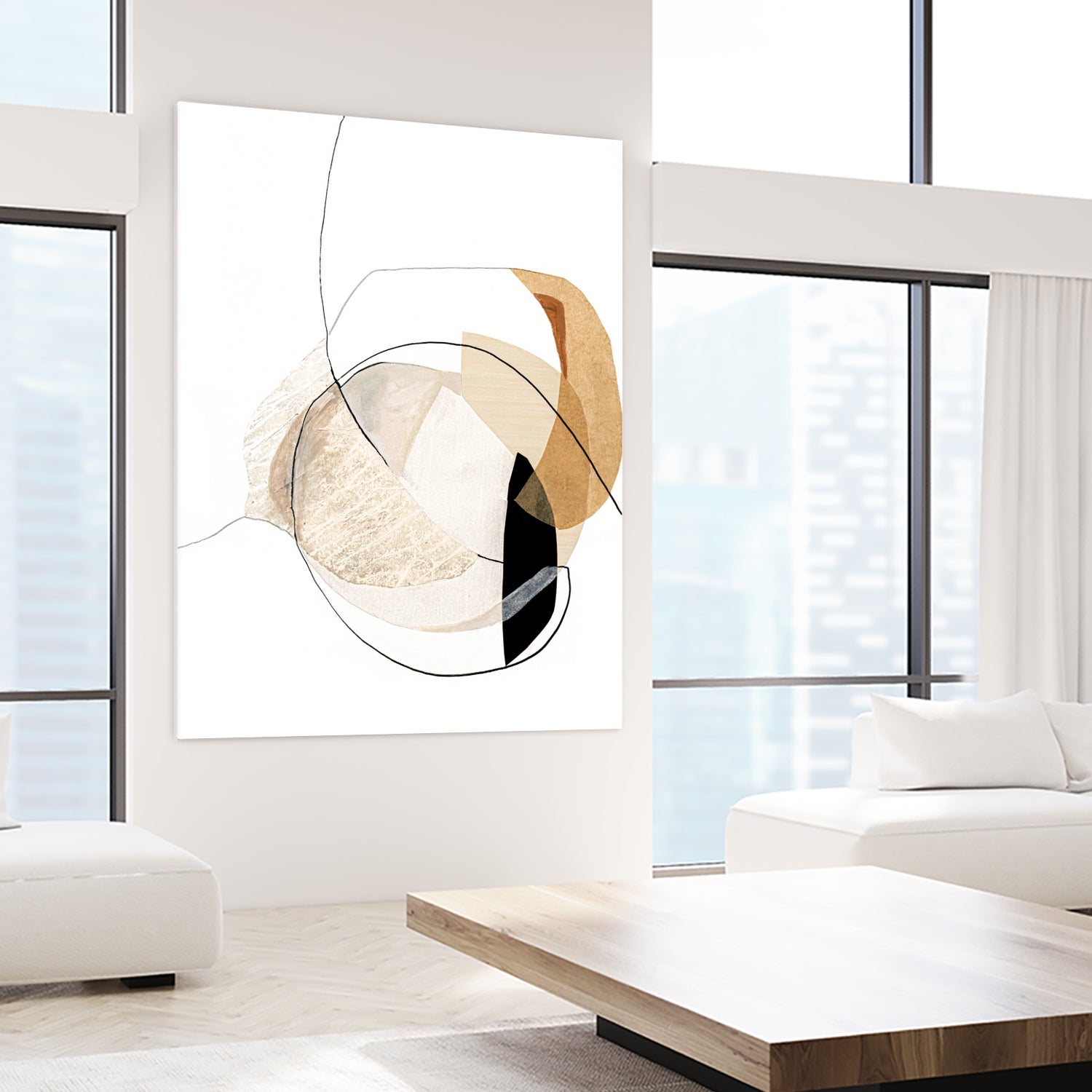 Graphical Shapes 4 by Design Fabrikken on GIANT ART - black abstract