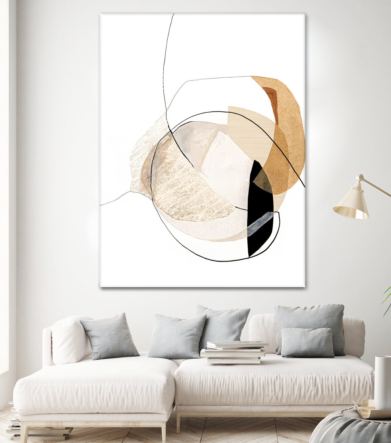 Graphical Shapes 4 by Design Fabrikken on GIANT ART - black abstract