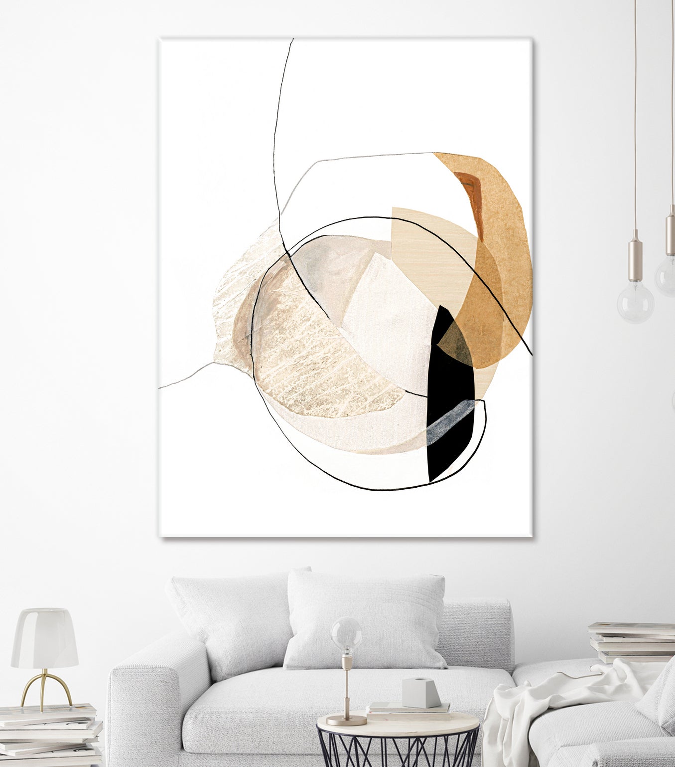 Graphical Shapes 4 by Design Fabrikken on GIANT ART - black abstract